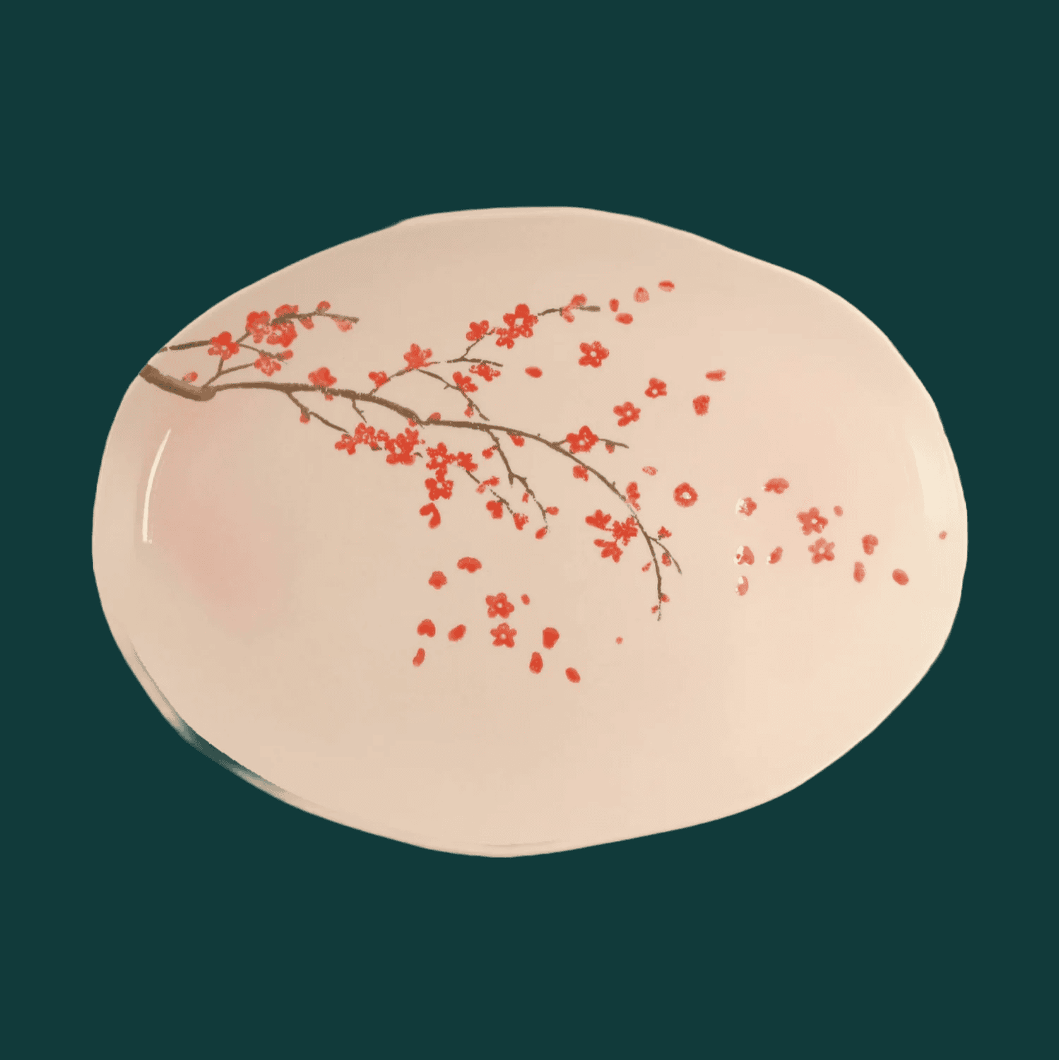 Schale oval Pfirsichblüte Rosarot