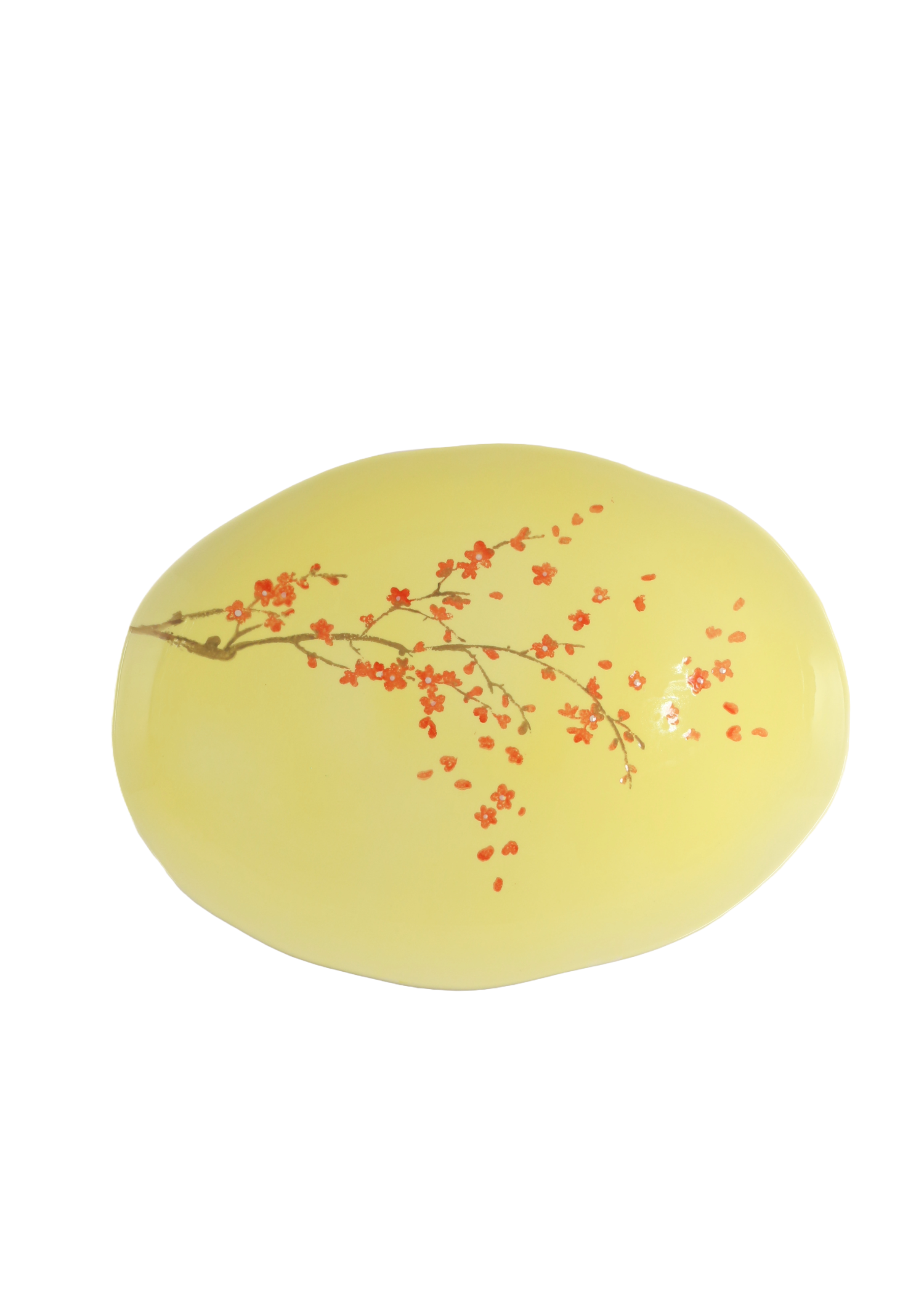 Schale oval Pfirsichblüte Zitronenfalter