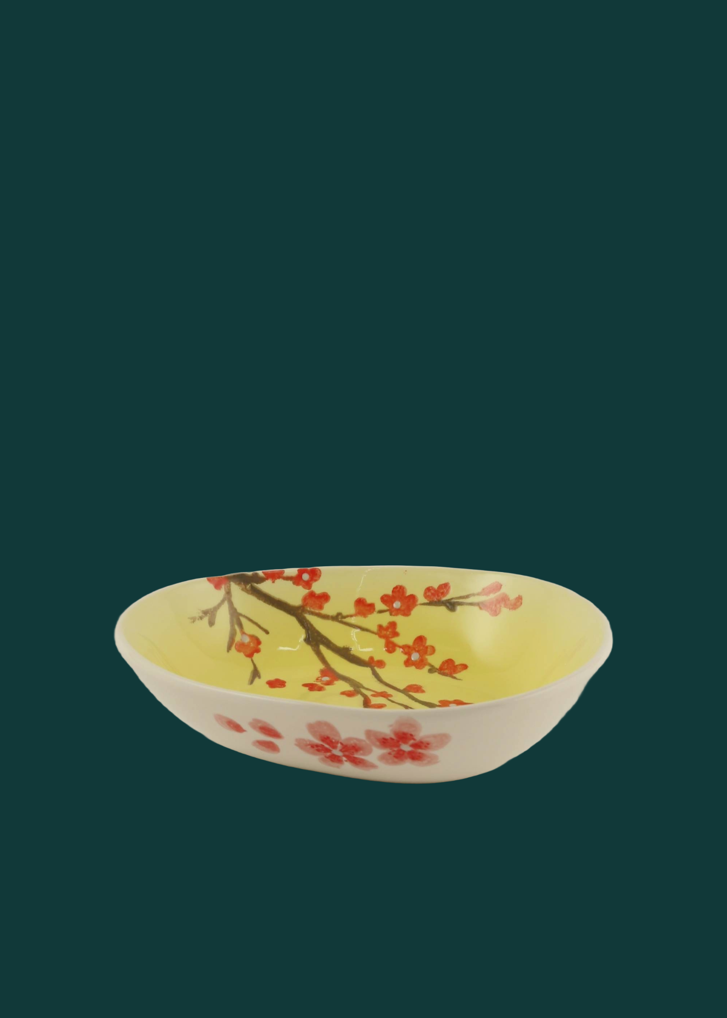 Bowl oval Pfirsichblüte Zitronenfalter