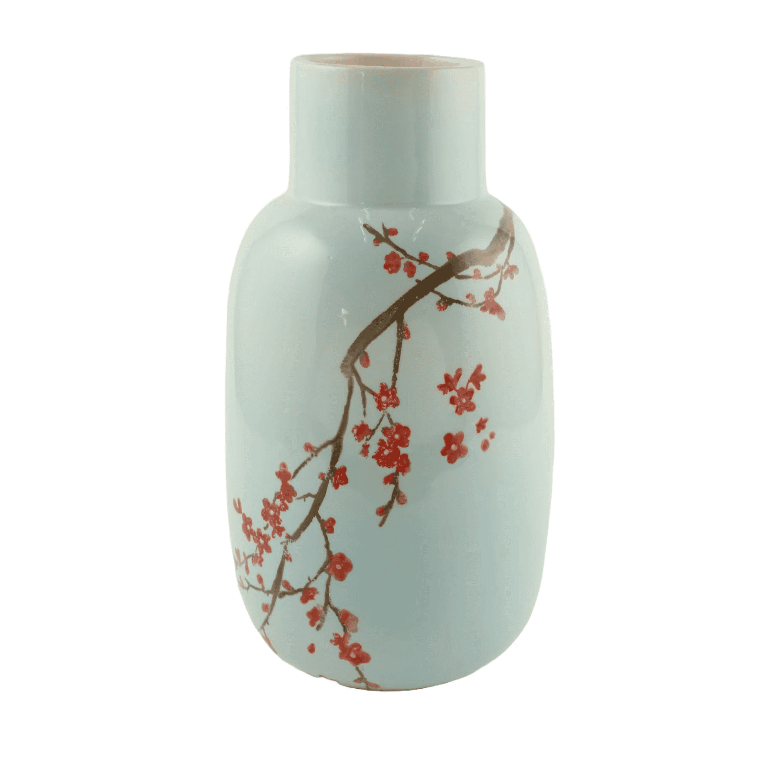 Vase Pfirsichblüte Himmelblau
