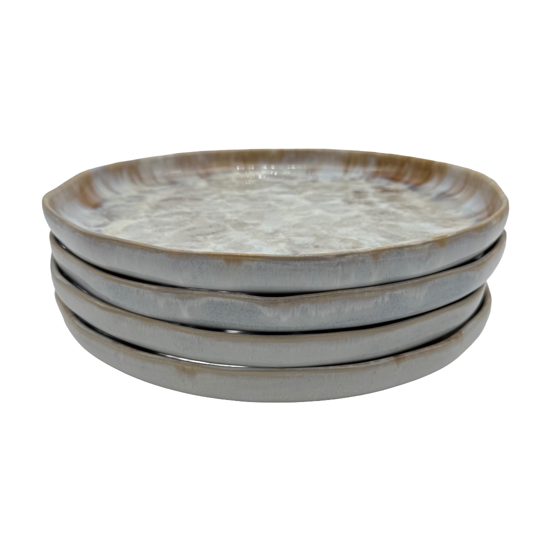 4-er Teller Karl - Caramella - 28cm, handgemacht & feuerfest