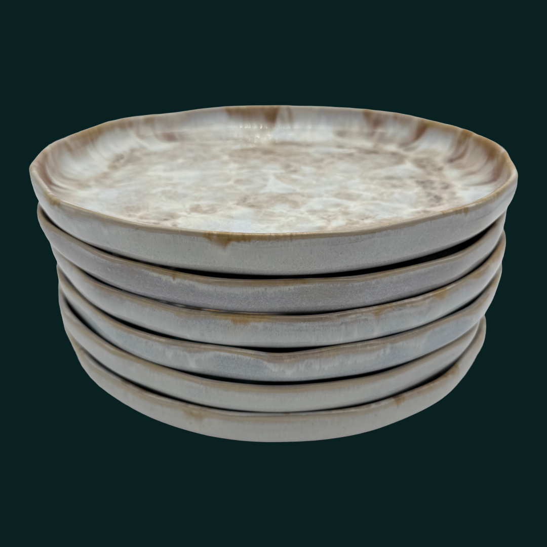 6-er Teller Karl - Caramella - 28cm, handgemacht & feuerfest