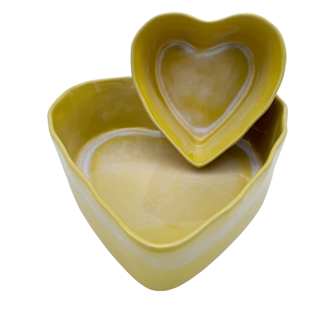 Herzschüssel kleine Liebe - Mimosa