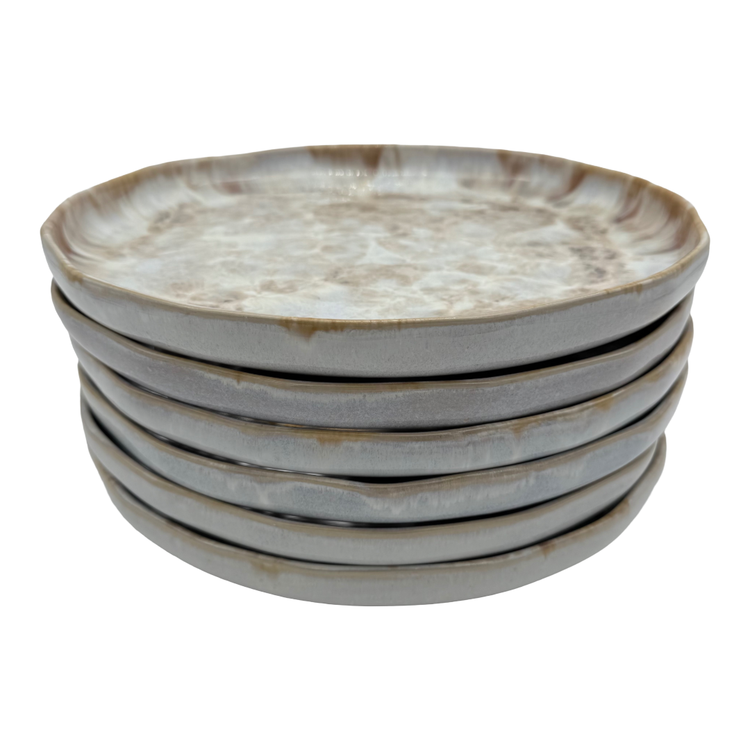 6-er Teller Karl - Caramella - 28cm, handgemacht & feuerfest