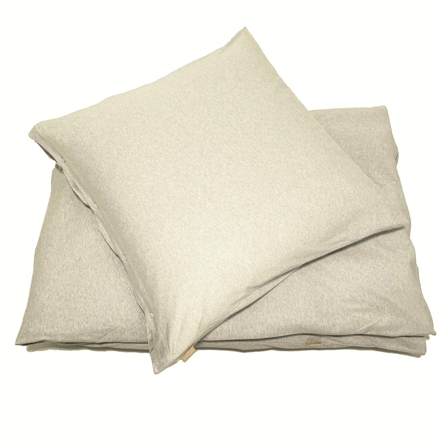 Jersey-Bettwäsche himmlische Nächte - beige nude-melange 200X200 und 2x 80X80