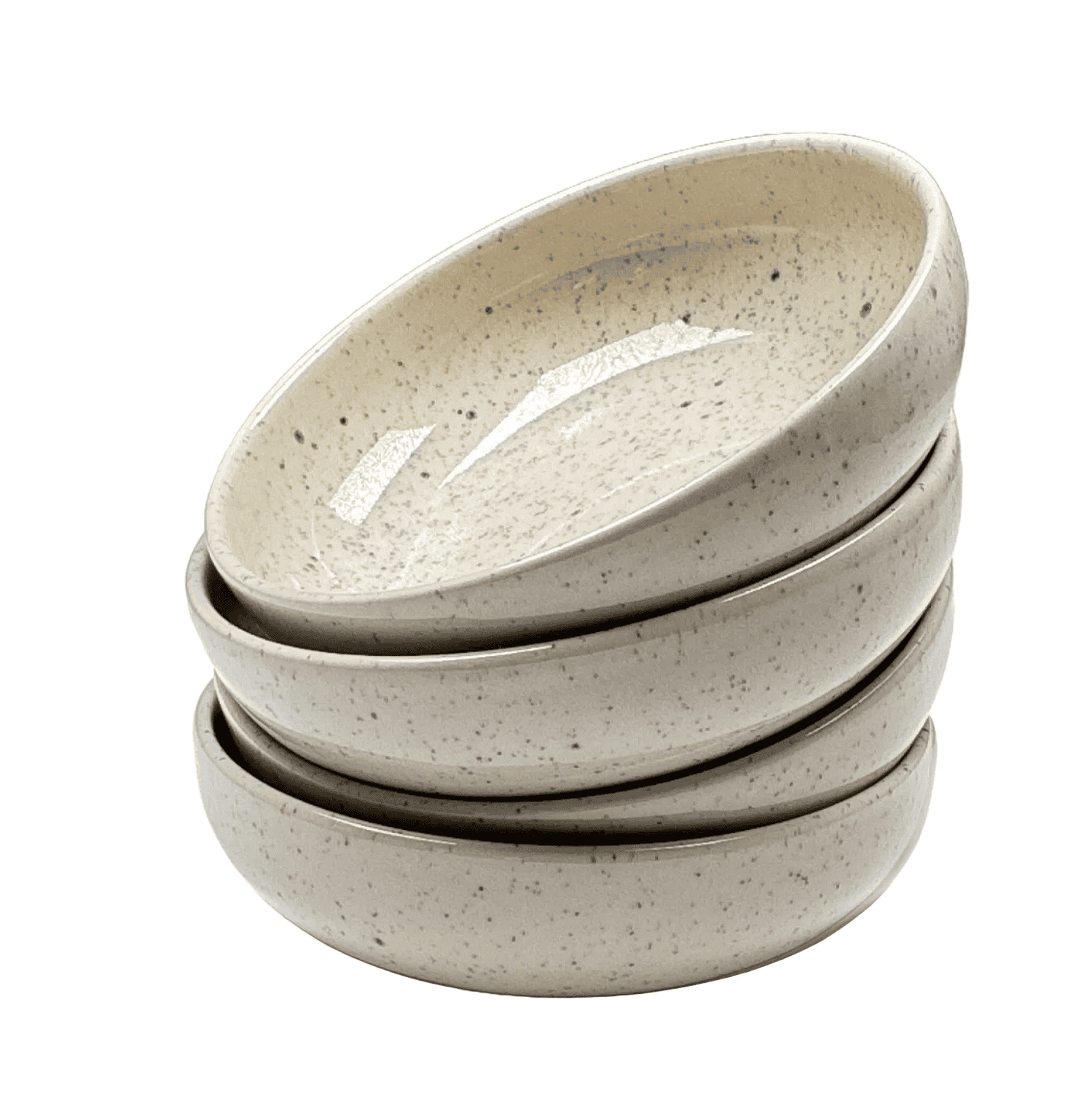 4-er Set Bowl Dorle - creme gesprenkelt