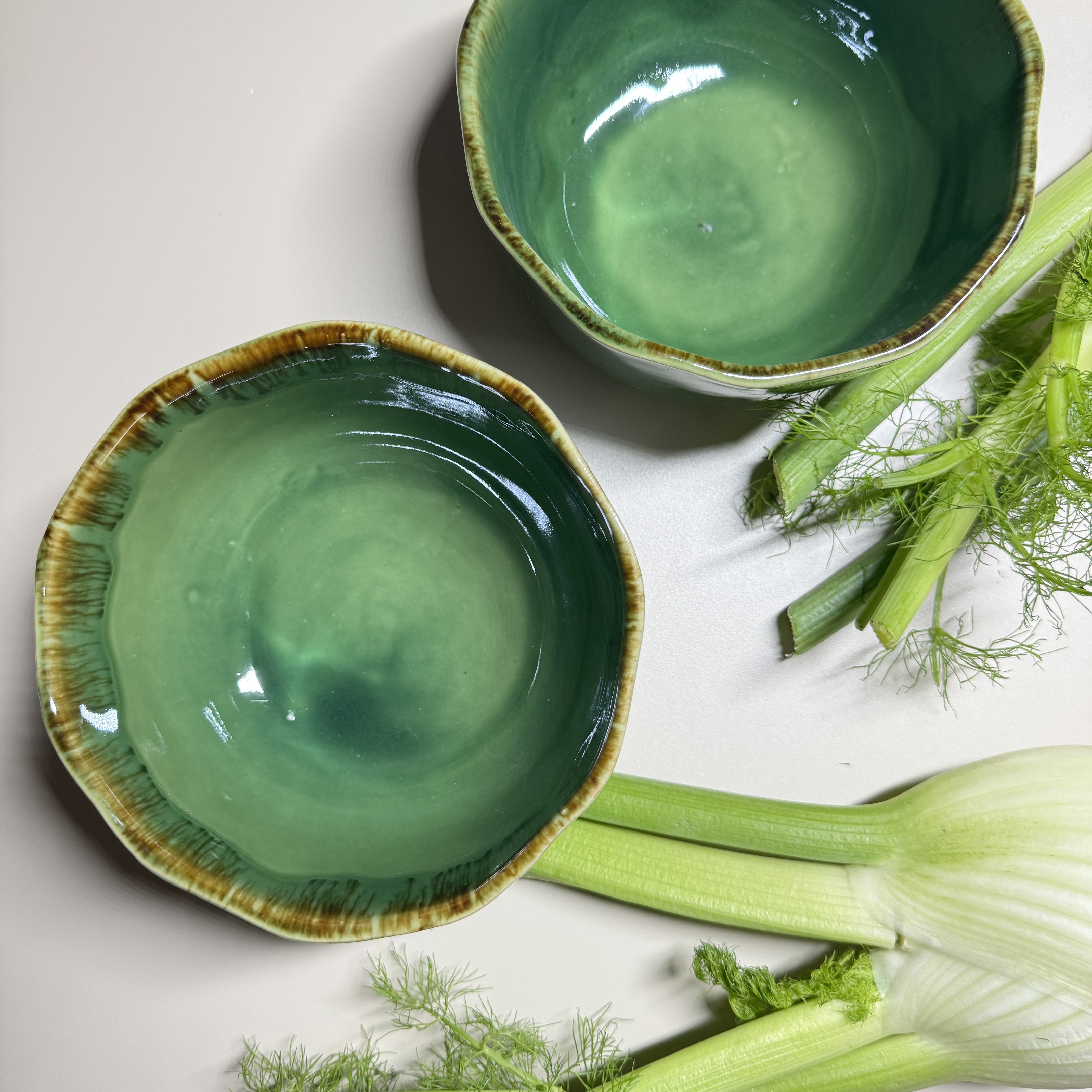 6-er Set Bowl dicke Hannah - Grüne Gundi