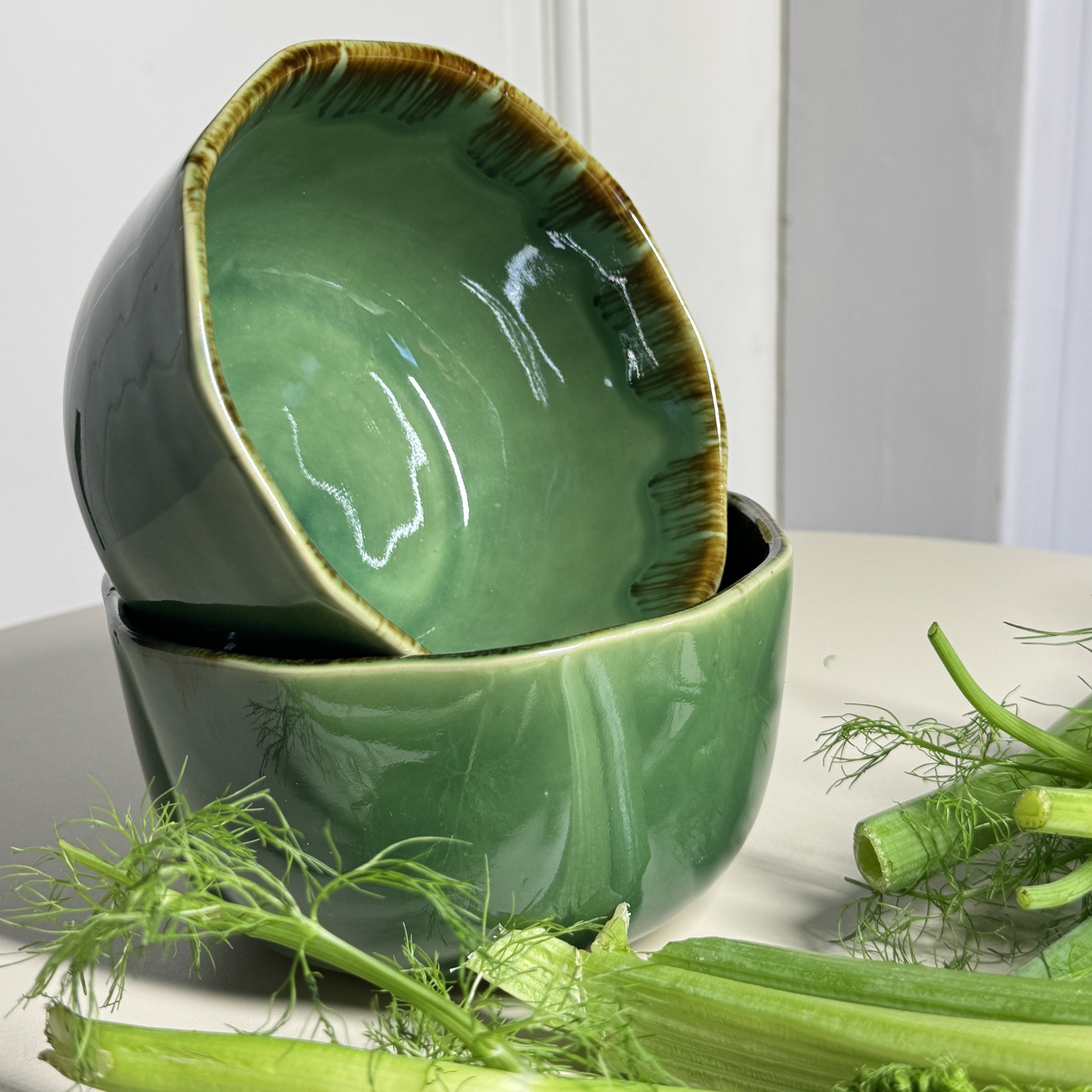 6-er Set Bowl dicke Hannah - Grüne Gundi