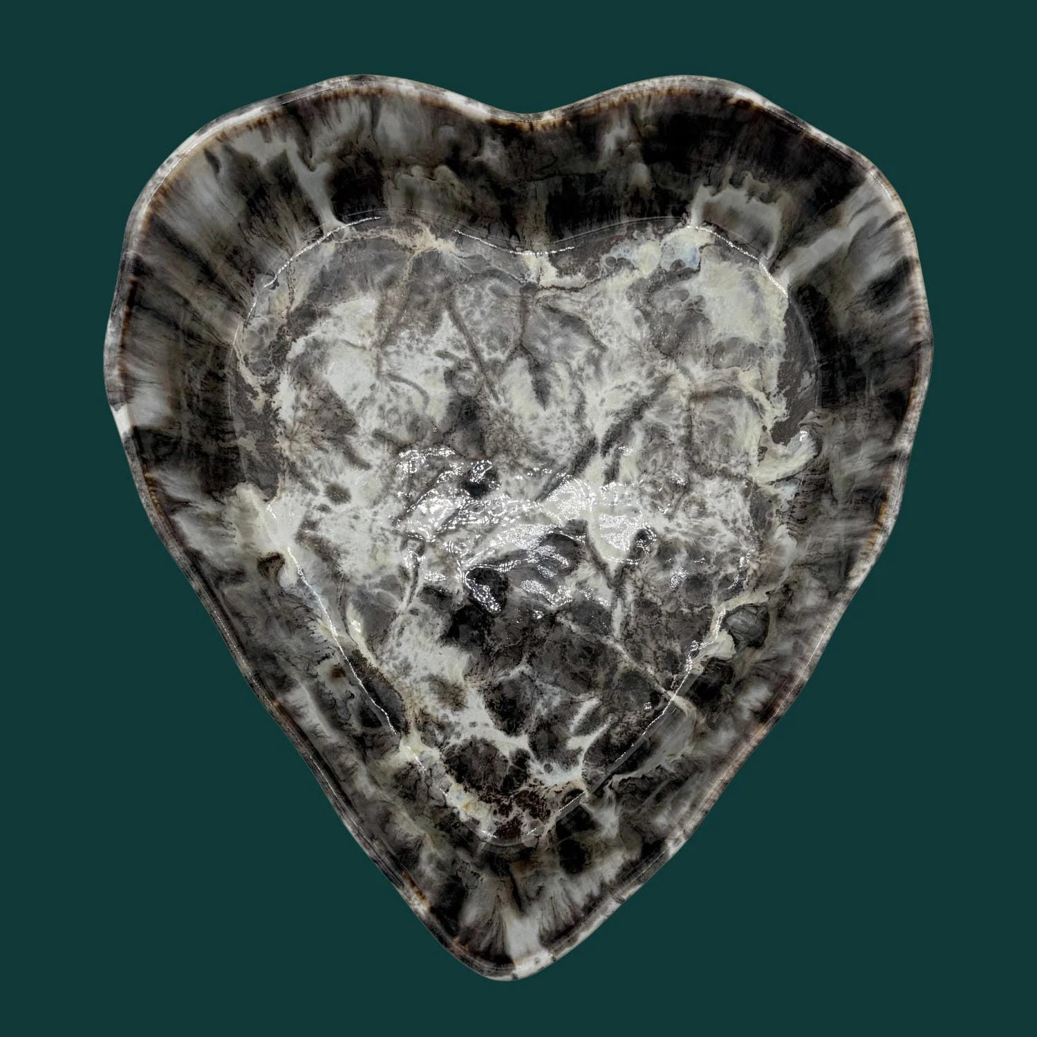 Herzschüssel große Liebe - kokette Marmorette