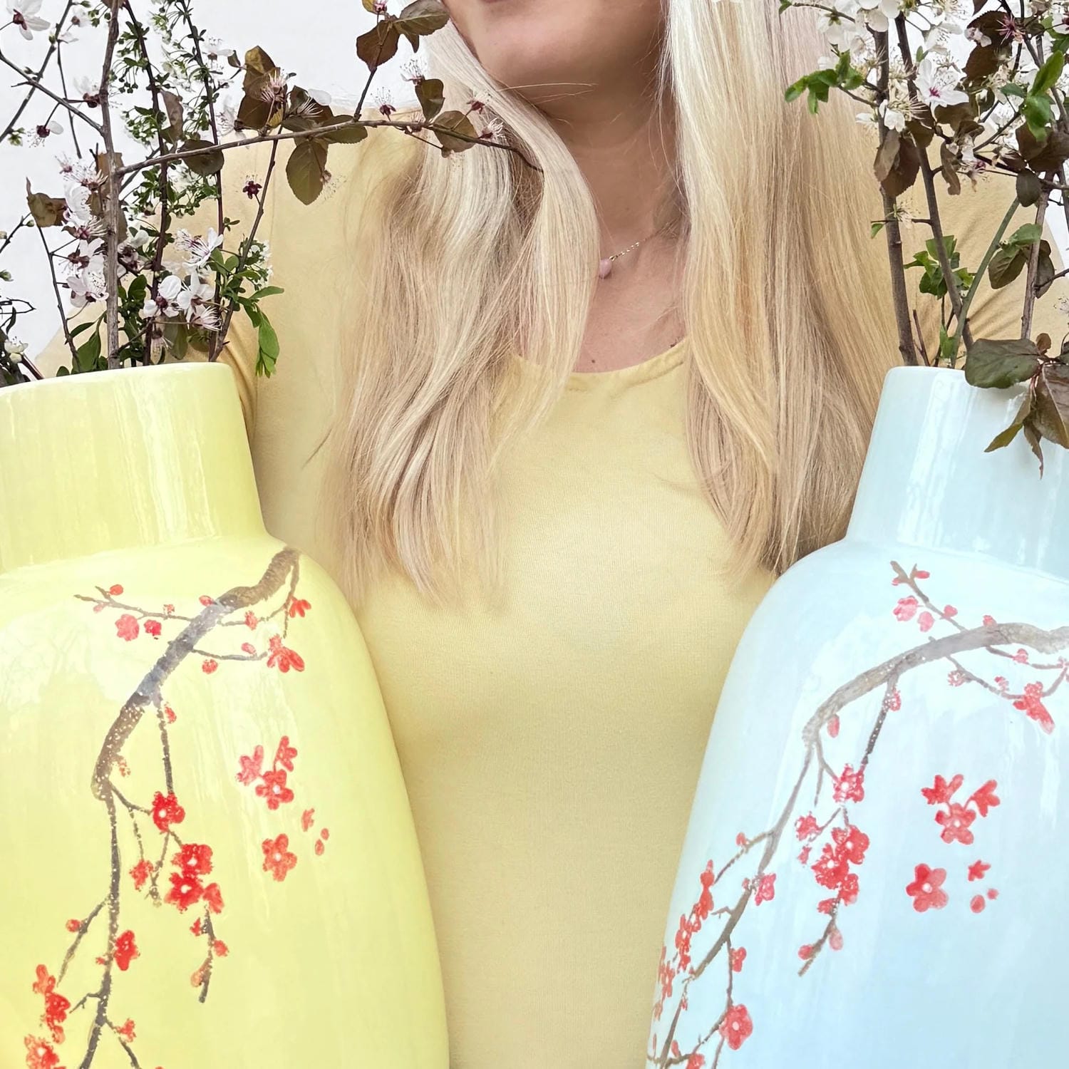 Bowl oval Pfirsichblüte Zitronenfalter