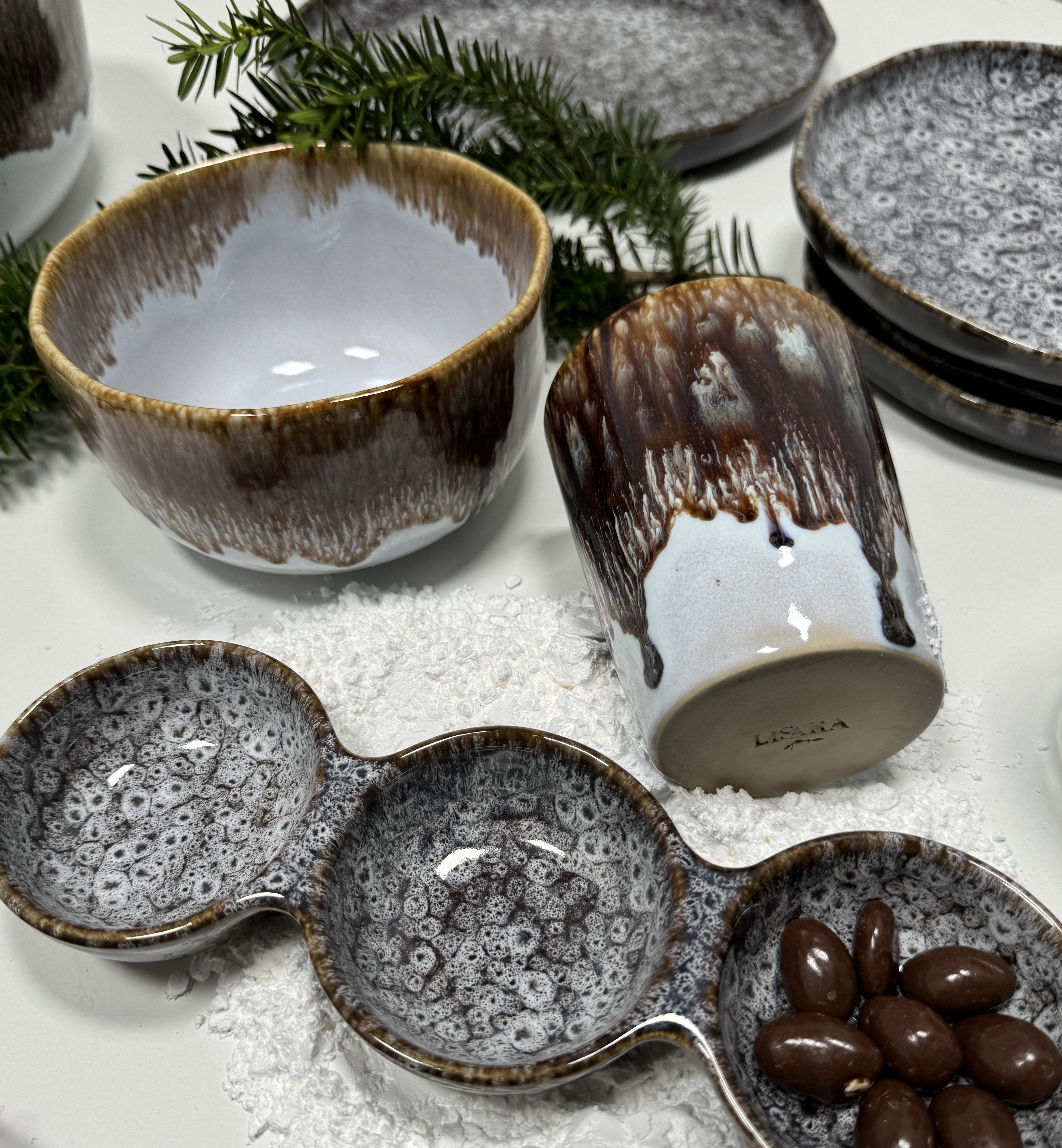 4-er Set Becher Horst - heisse Schokolade