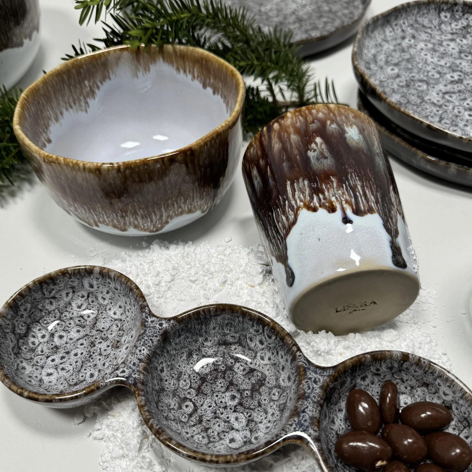 4-er Set Becher Horst - heisse Schokolade