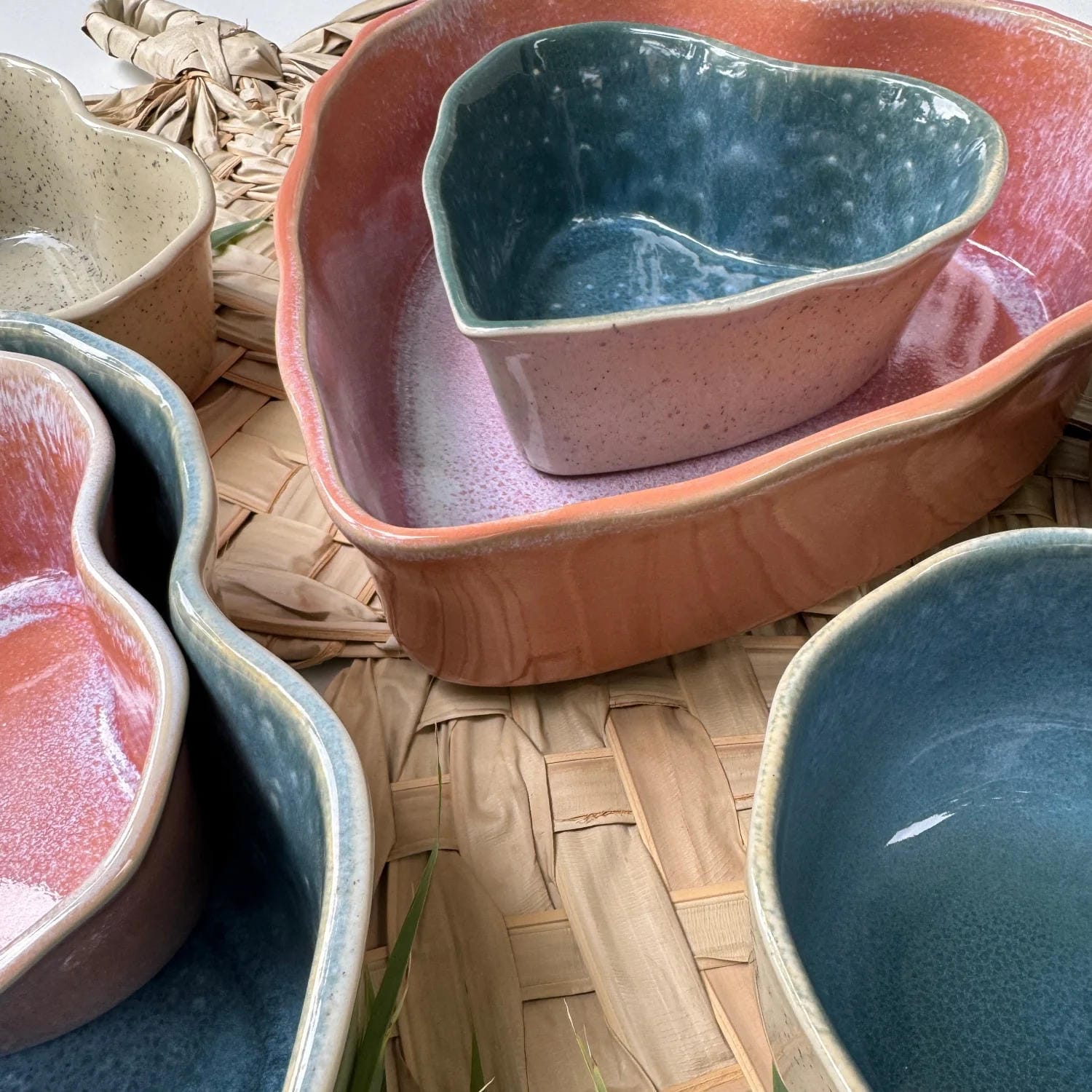 Herzschüssel große Liebe - Aqua