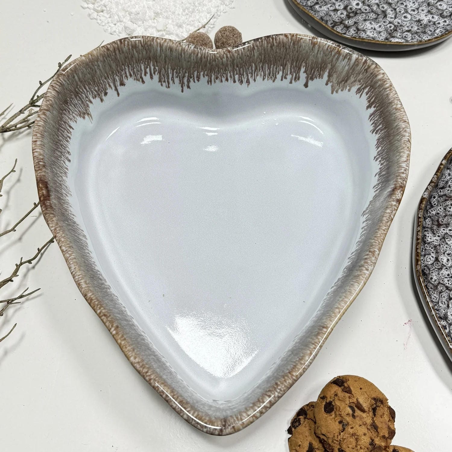 Herzschüssel große Liebe - heisse Schokolade