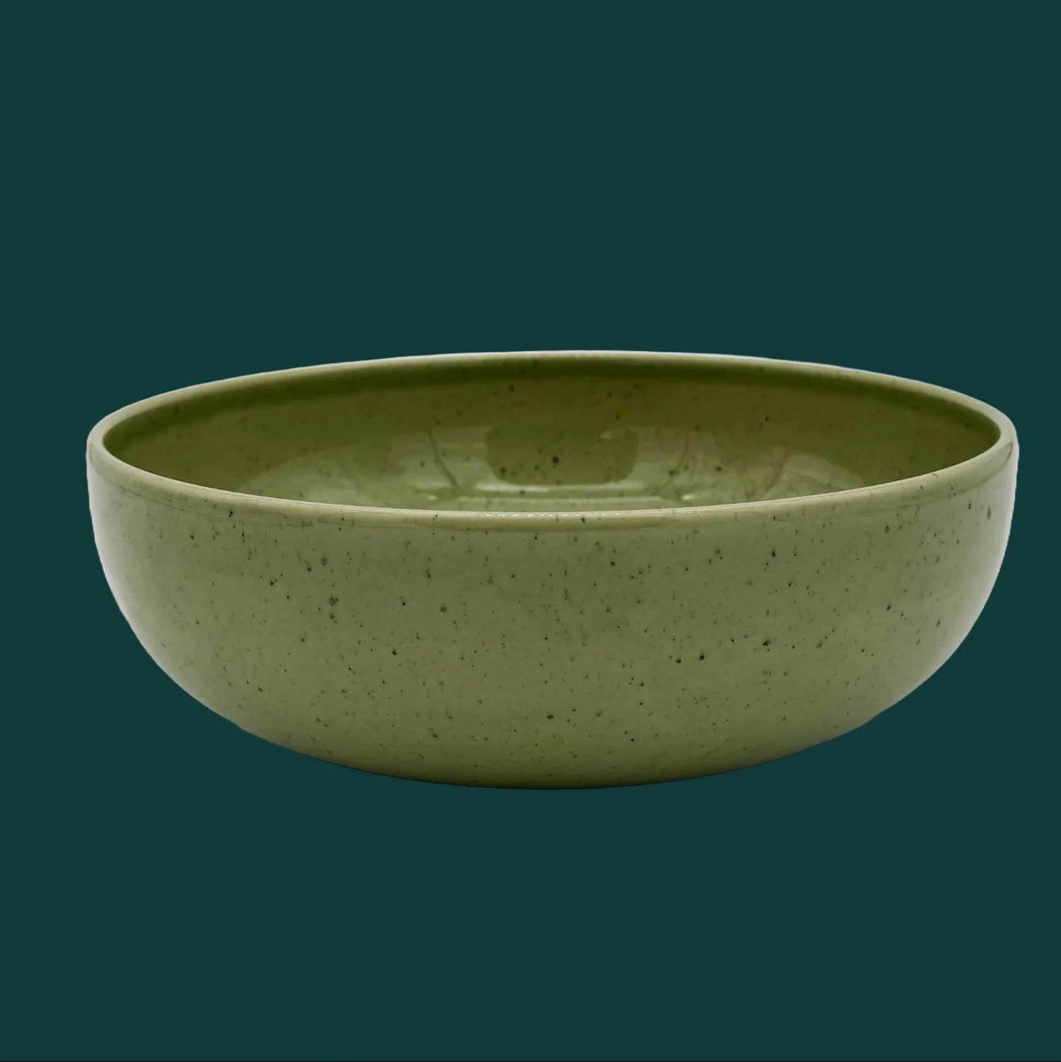 Schüssel Mathilde - grün gesprenkelt