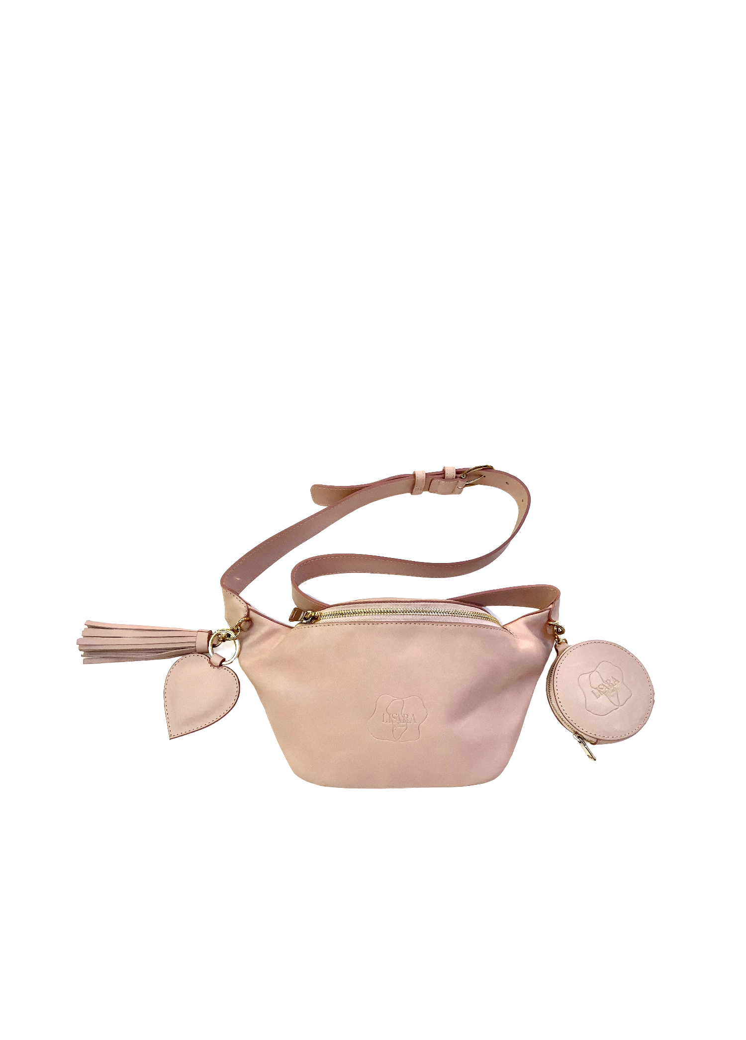 Tasche Kreuzundquer puder-rosé