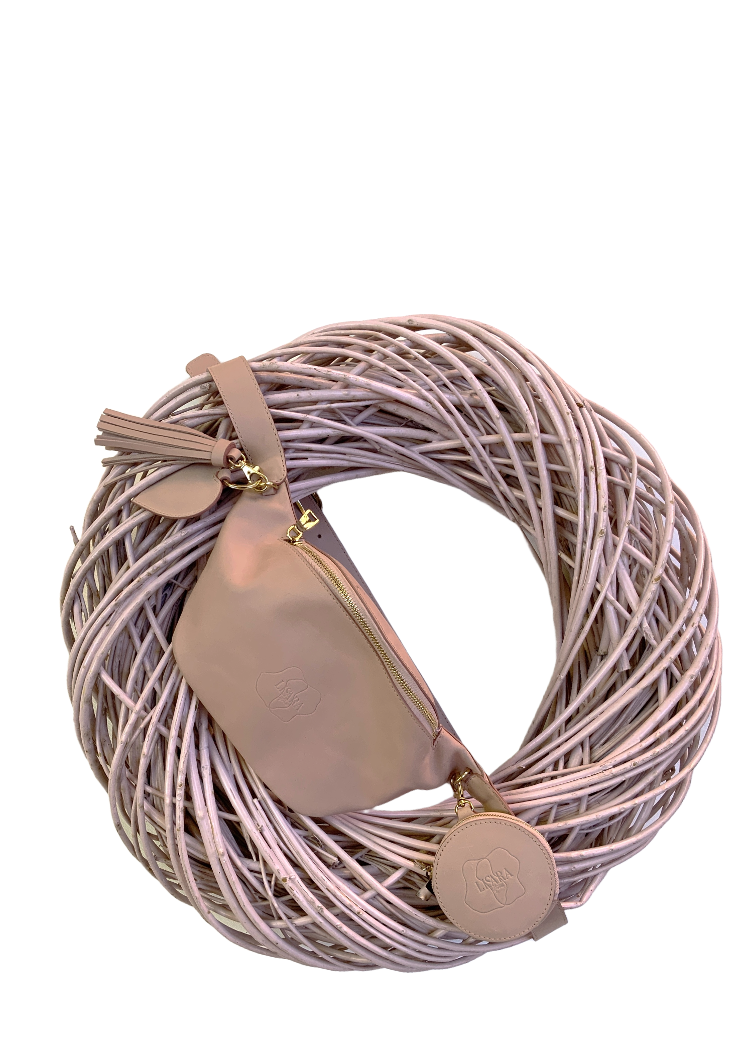 Tasche Kreuzundquer puder-rosé