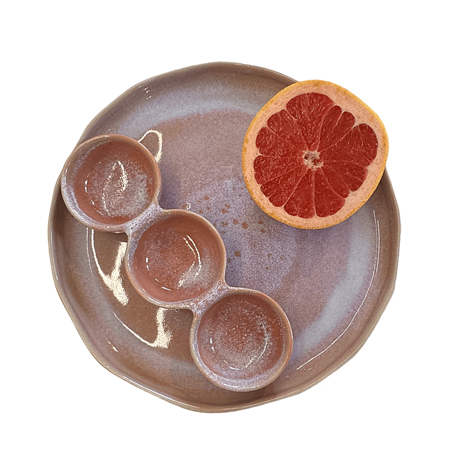 4-er Set Bowl dicke Hannah - Pomeranze