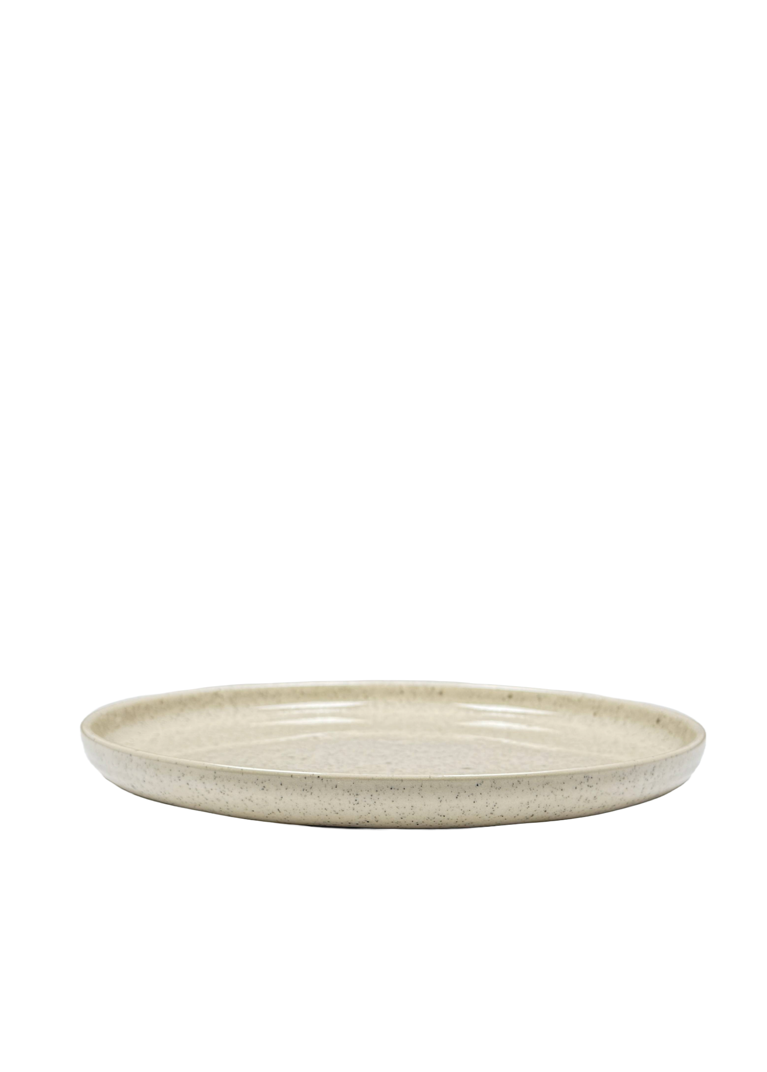 Teller Hans - creme gesprenkelt