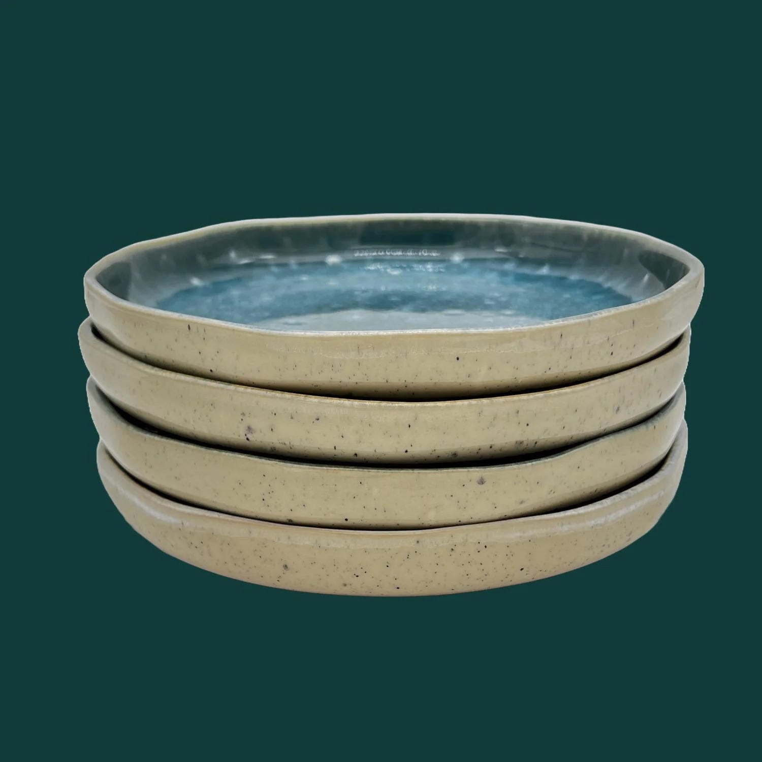 4-er Set Teller Karlchen - Aqua