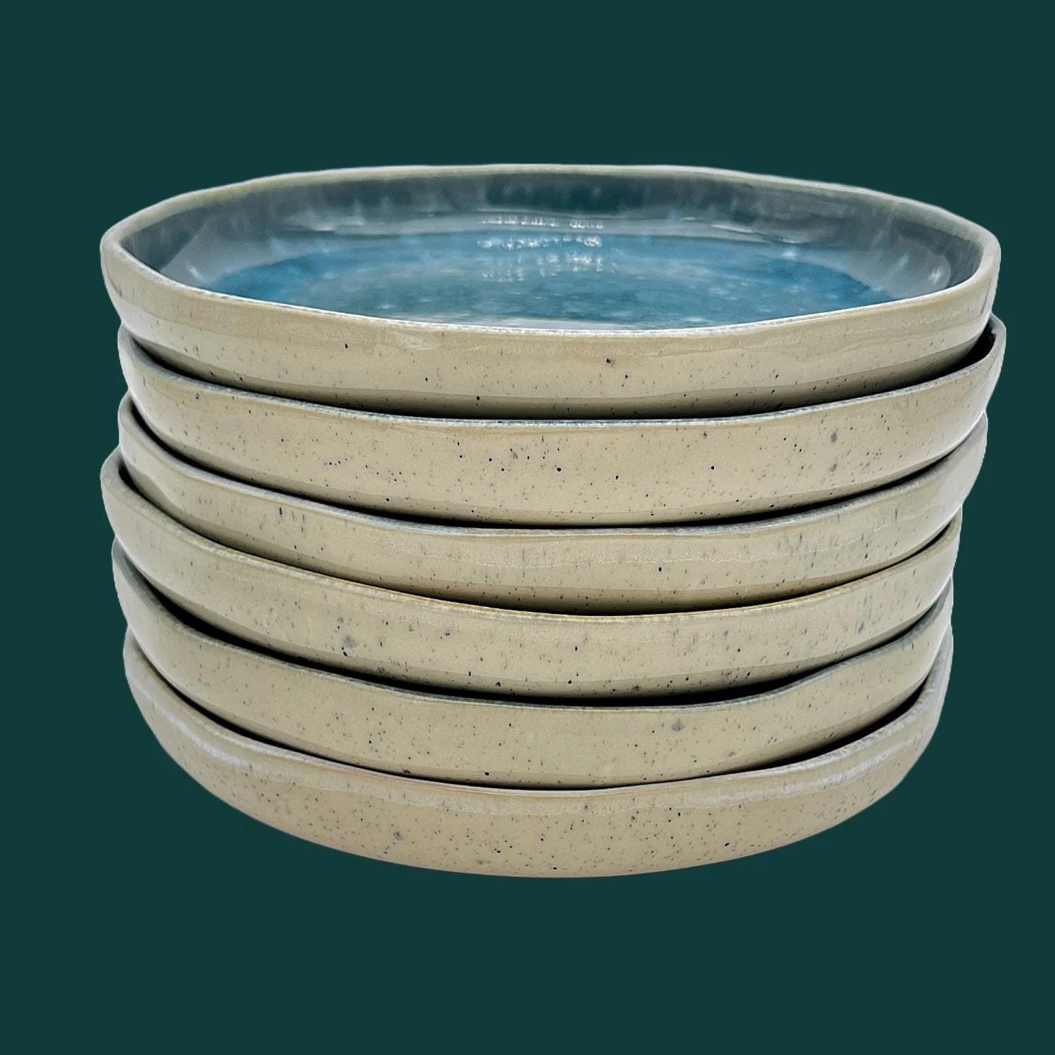 6-er Set Teller Karlchen - Aqua