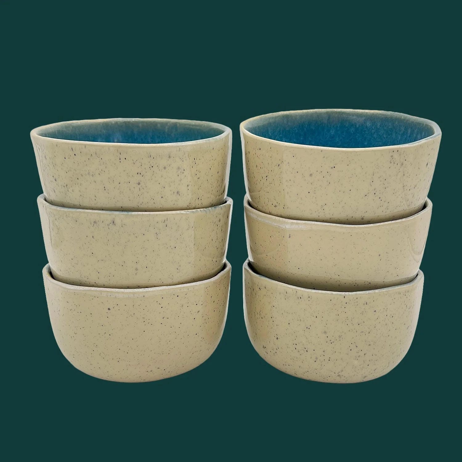 6-er Set Bowl dicke Hannah - Aqua