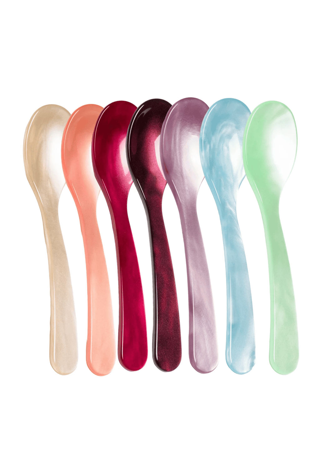 Eierlöffel aus Acrylglas aqua