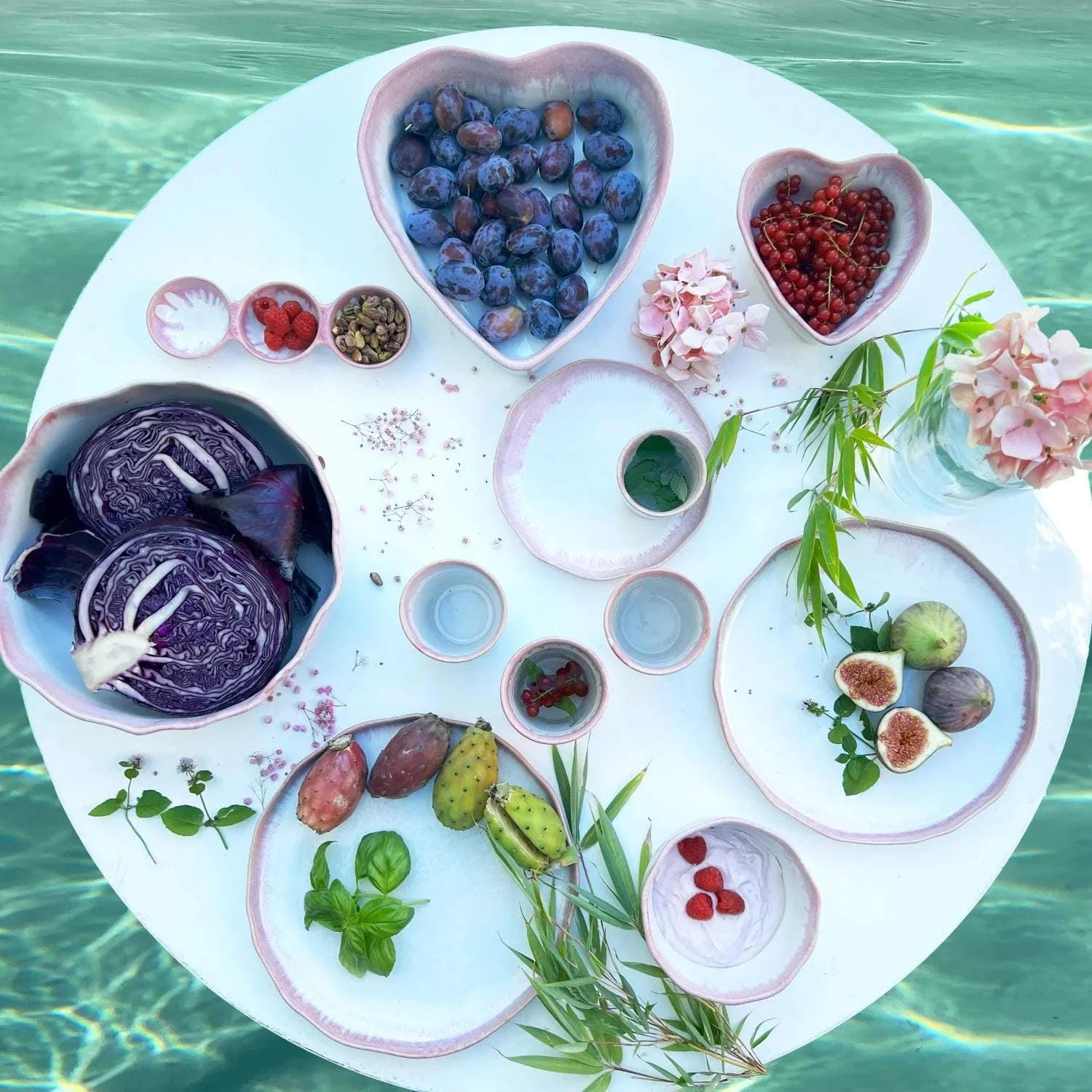 4-er Set Bowl dicke Hannah - Himbeersahne