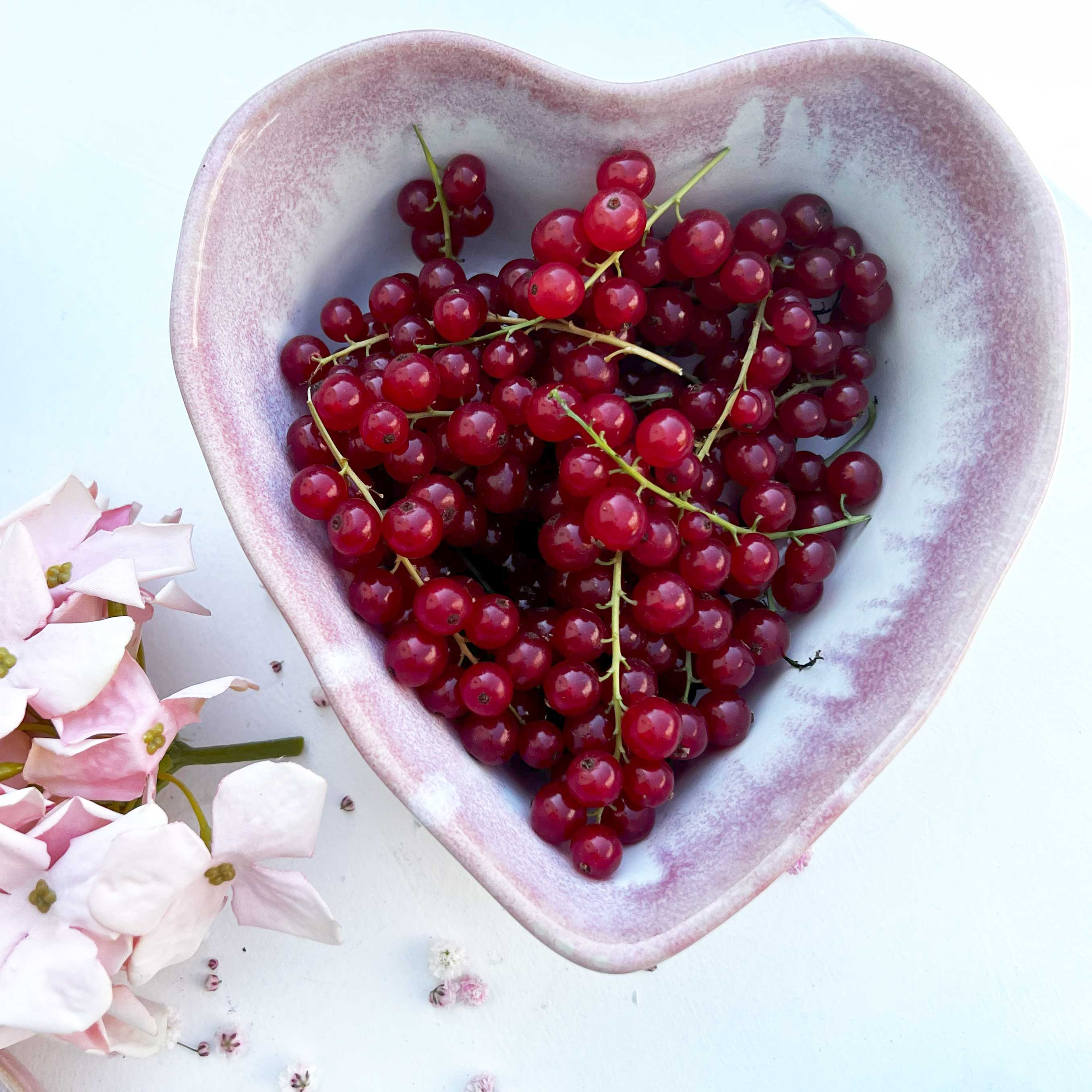 Herzschüssel kleine Liebe - Himbeersahne