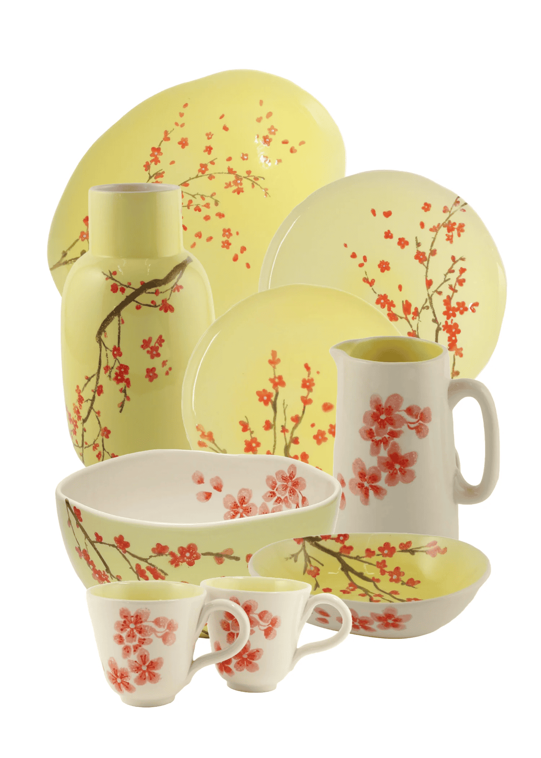 Teller Pfirsichblüte Zitronenfalter Ø 29 cm