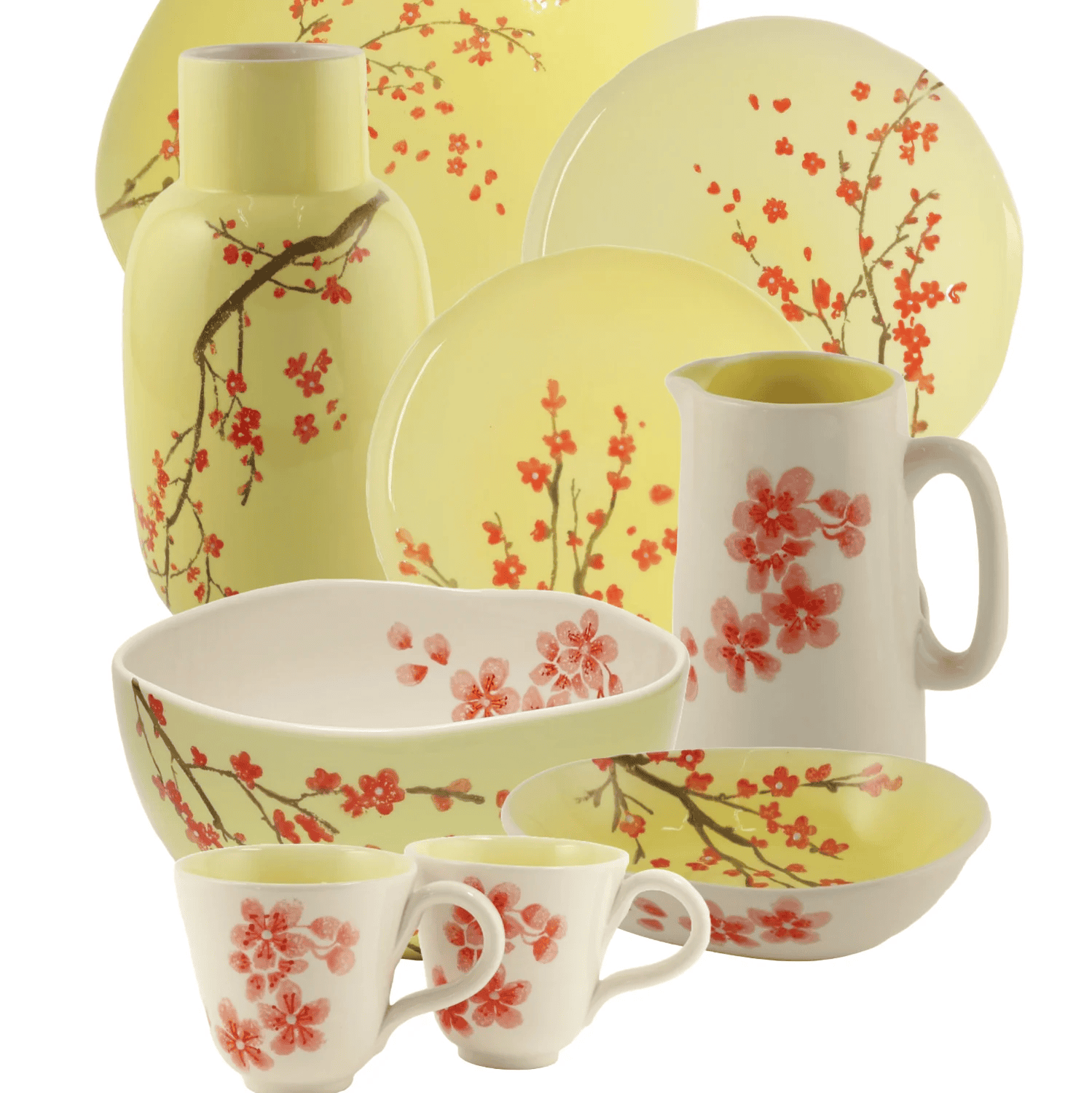 Bowl oval Pfirsichblüte Zitronenfalter