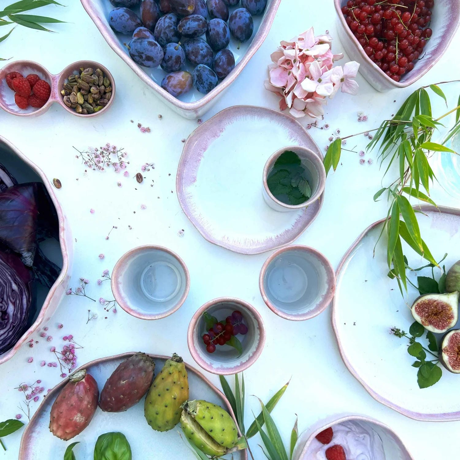 4-er Set Bowl dicke Hannah - Himbeersahne