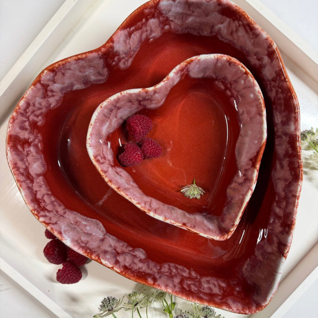Herzschüssel große Liebe - rote Rita