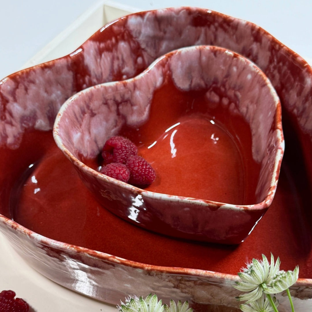 Herzschüssel große Liebe - rote Rita