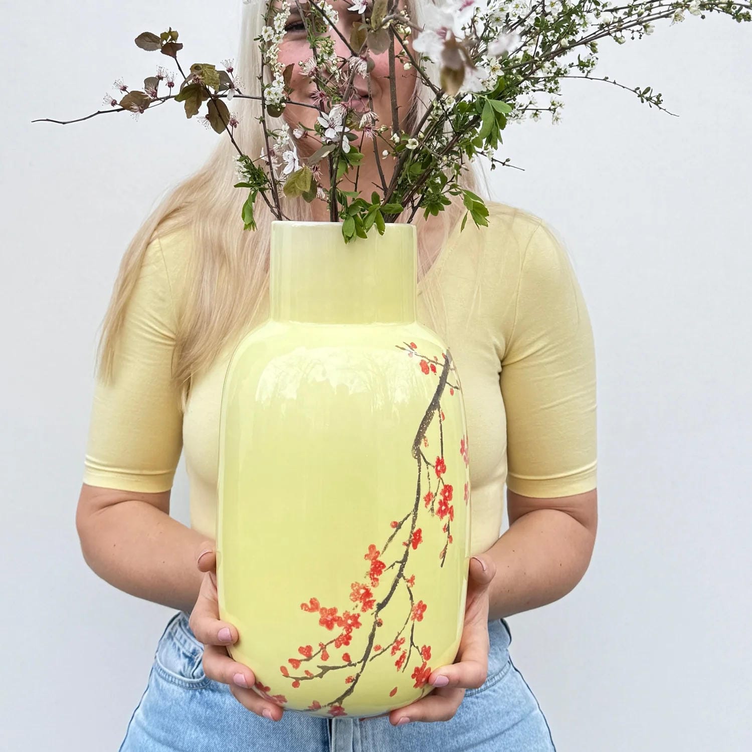 Bowl oval Pfirsichblüte Zitronenfalter