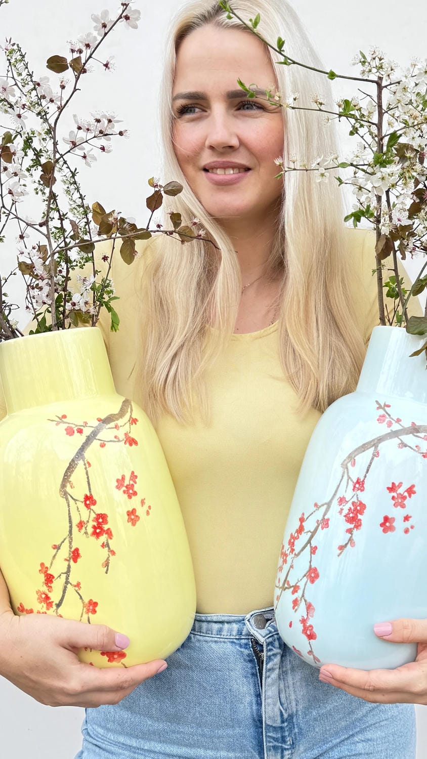 Teller Pfirsichblüte Zitronenfalter Ø 29 cm