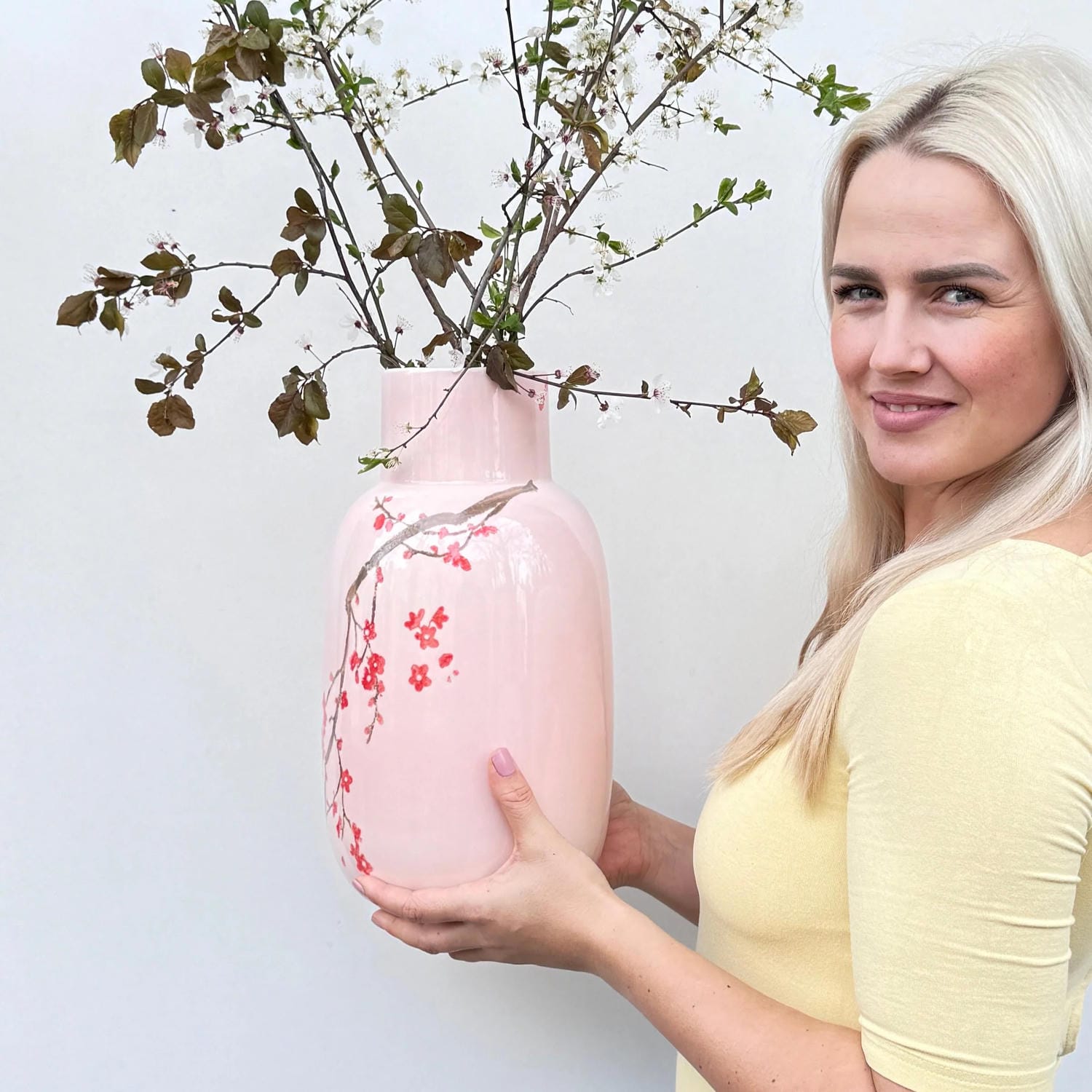 Vase Pfirsichblüte Rosarot