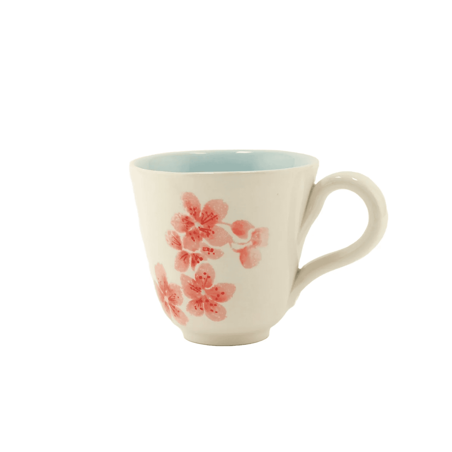 Tasse Pfirsichblüte Himmelblau