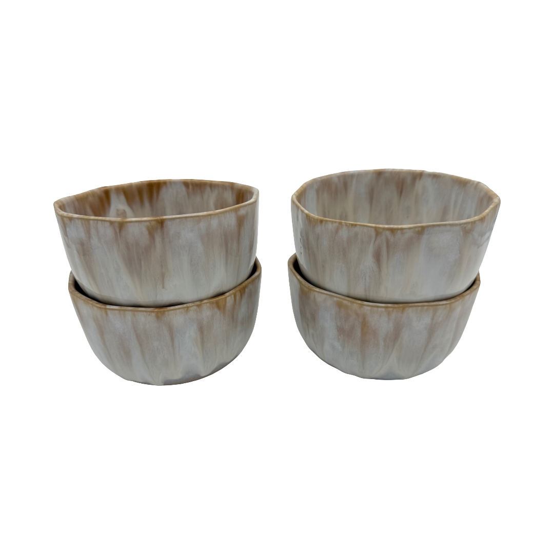 4-er Set Bowl dicke Hannah - Caramella