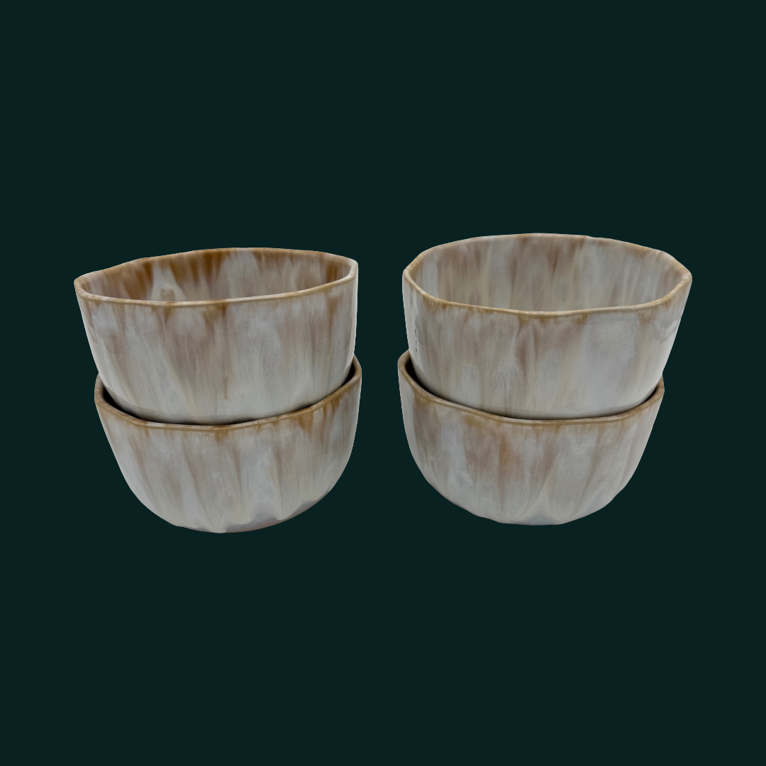 4-er Set Bowl dicke Hannah - Caramella