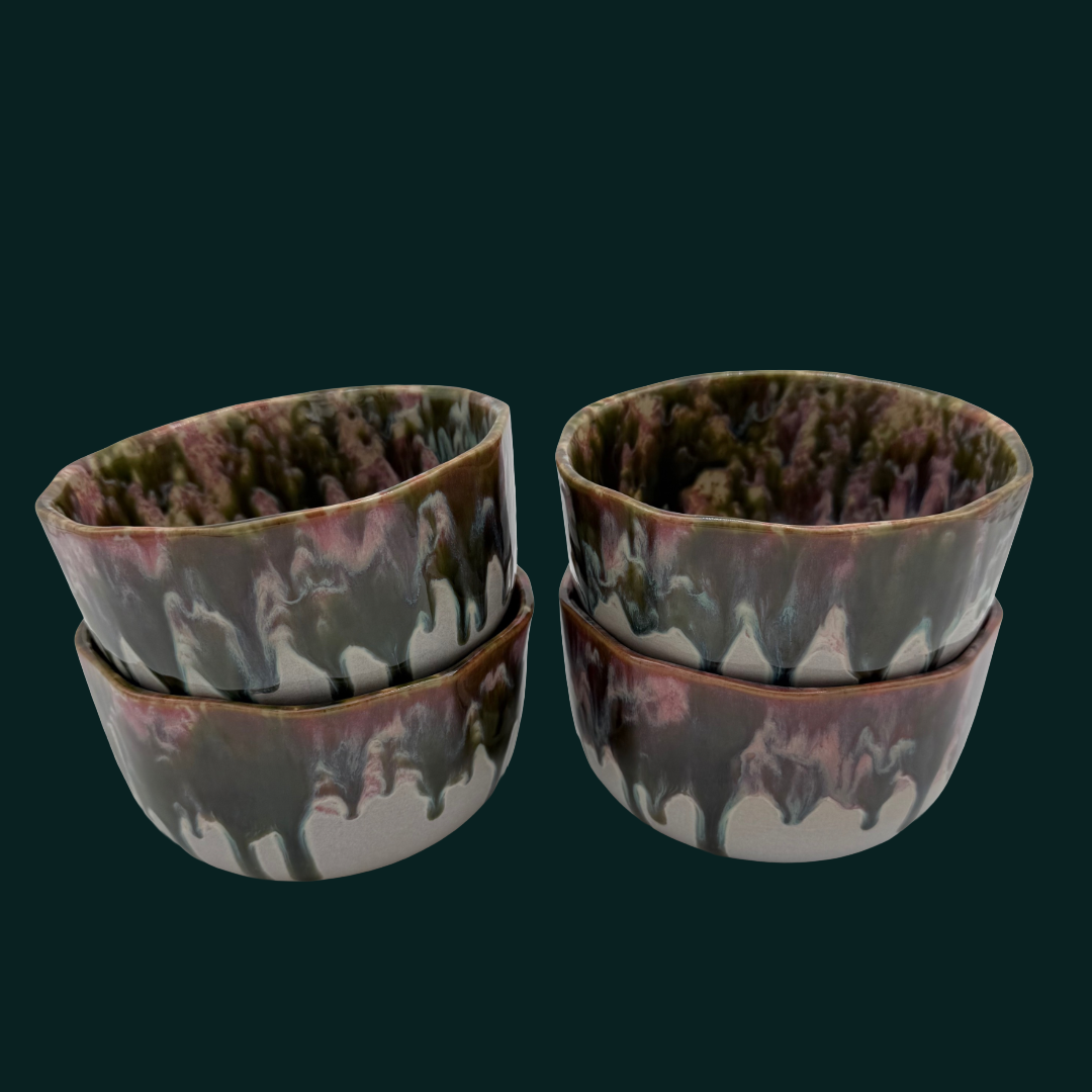 4-er Set Bowl dicke Hannah - Neue Flamme