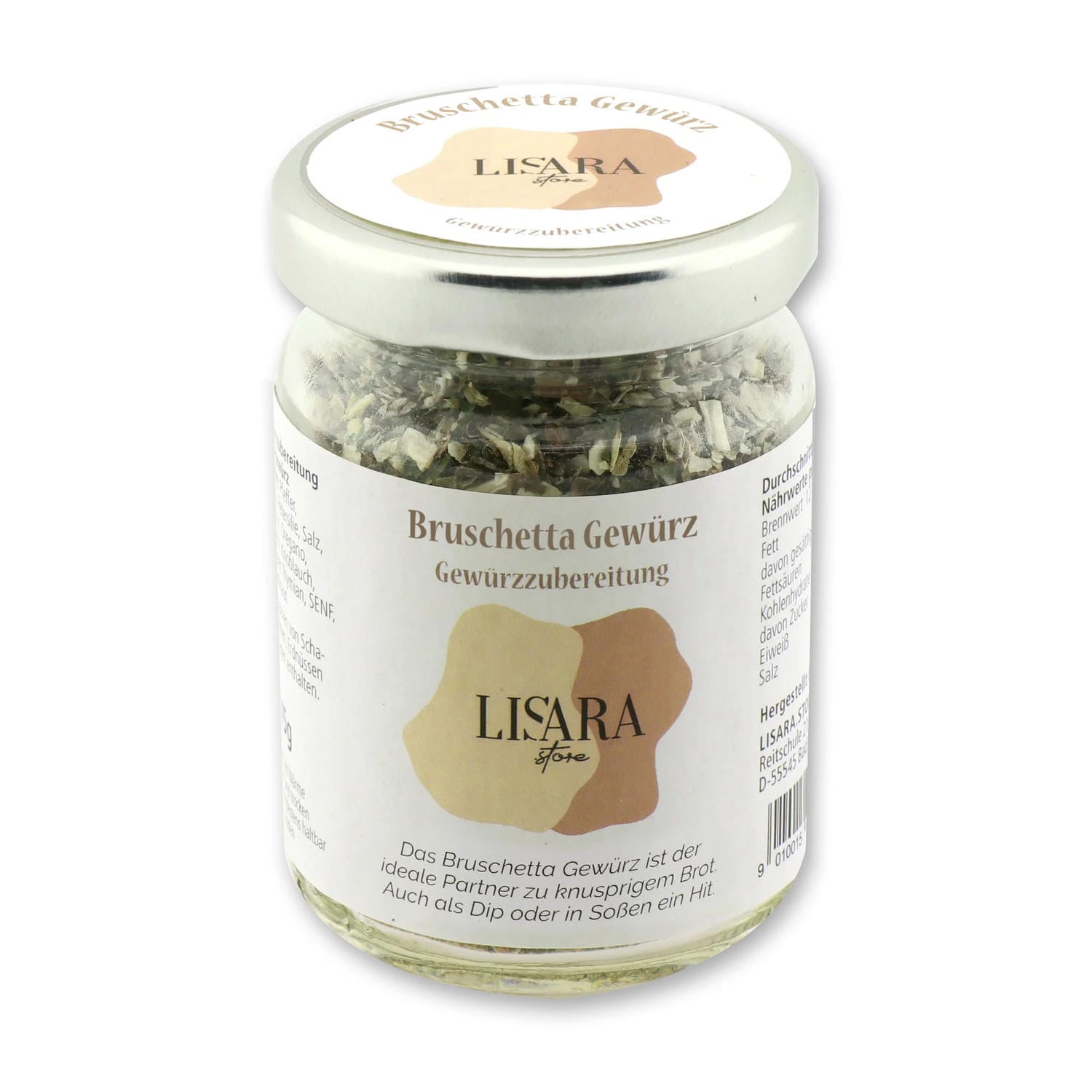 Quickie Set Keramikreibe Lottchen türkis mit Bruschetta Gewürz