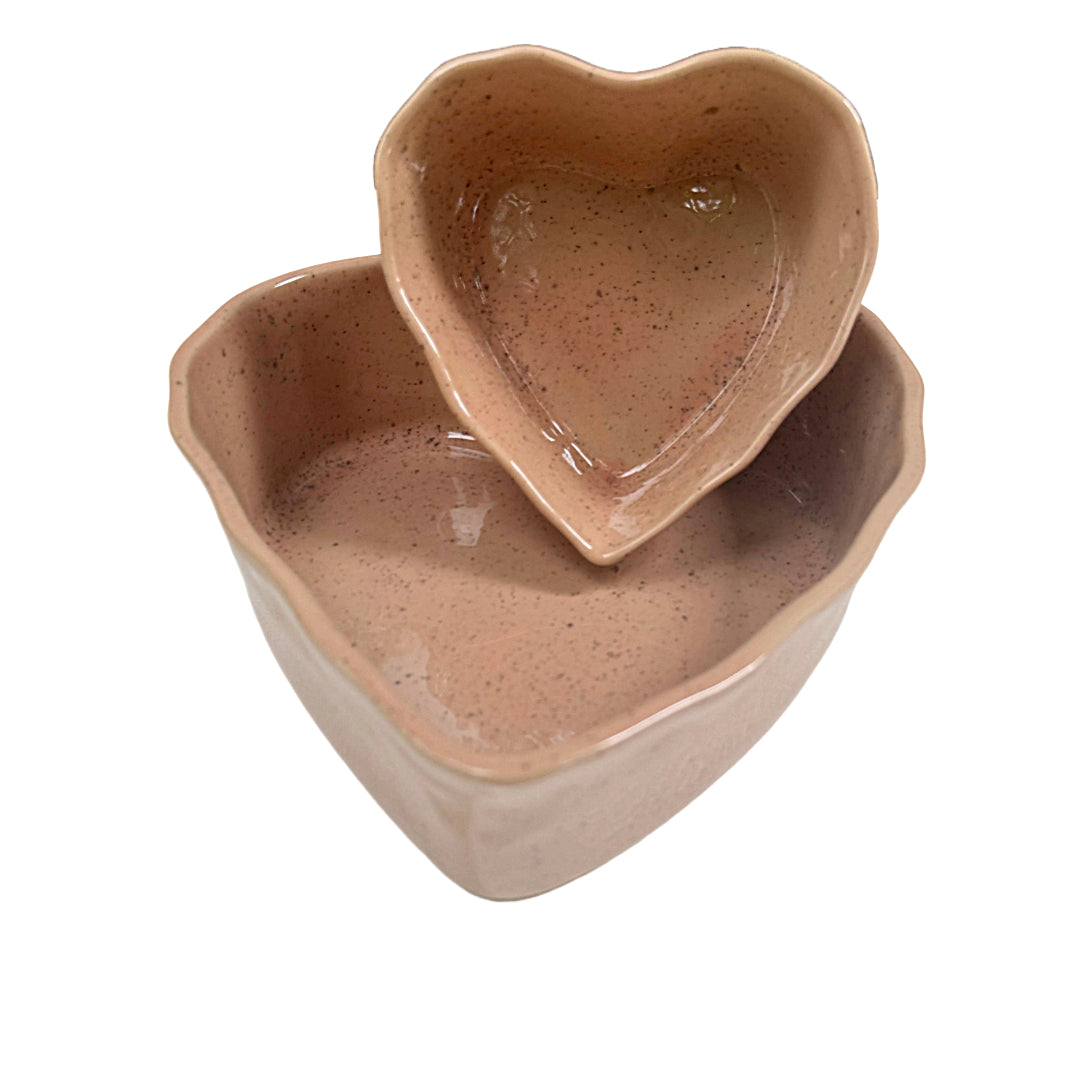 Herzschüssel kleine Liebe - Rhabarber