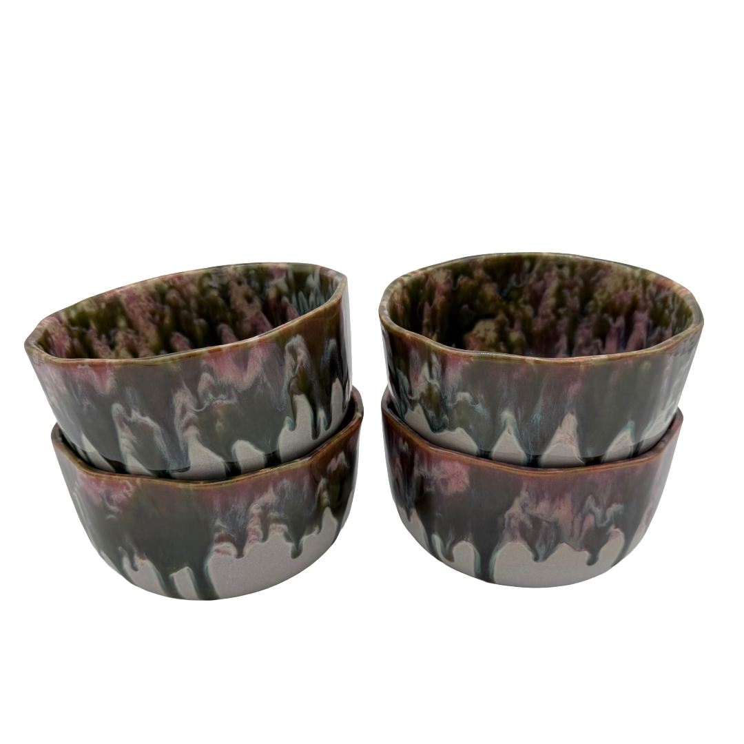 4-er Set Bowl dicke Hannah - Neue Flamme