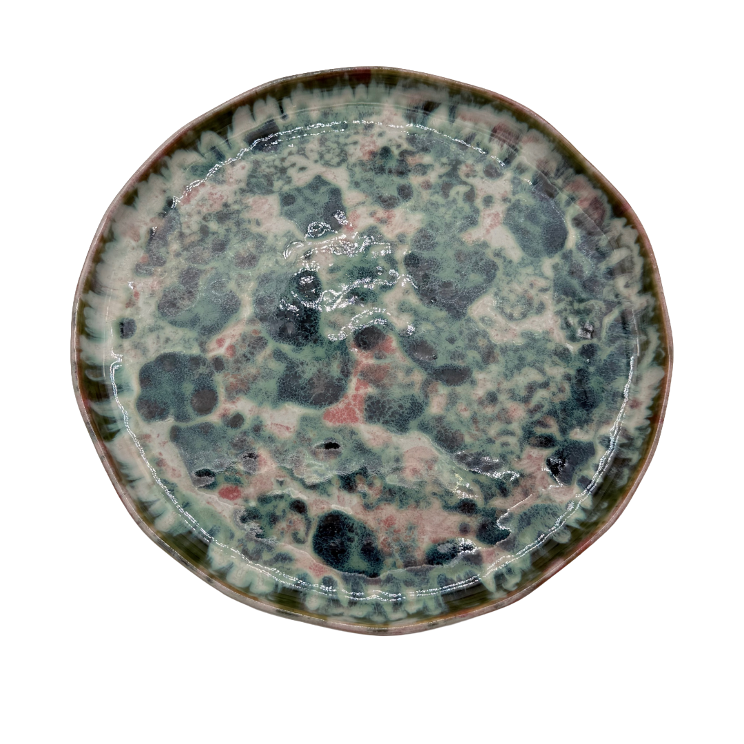 Steingut Teller Karl - Neue Flamme- 28cm, handgemacht & feuerfest