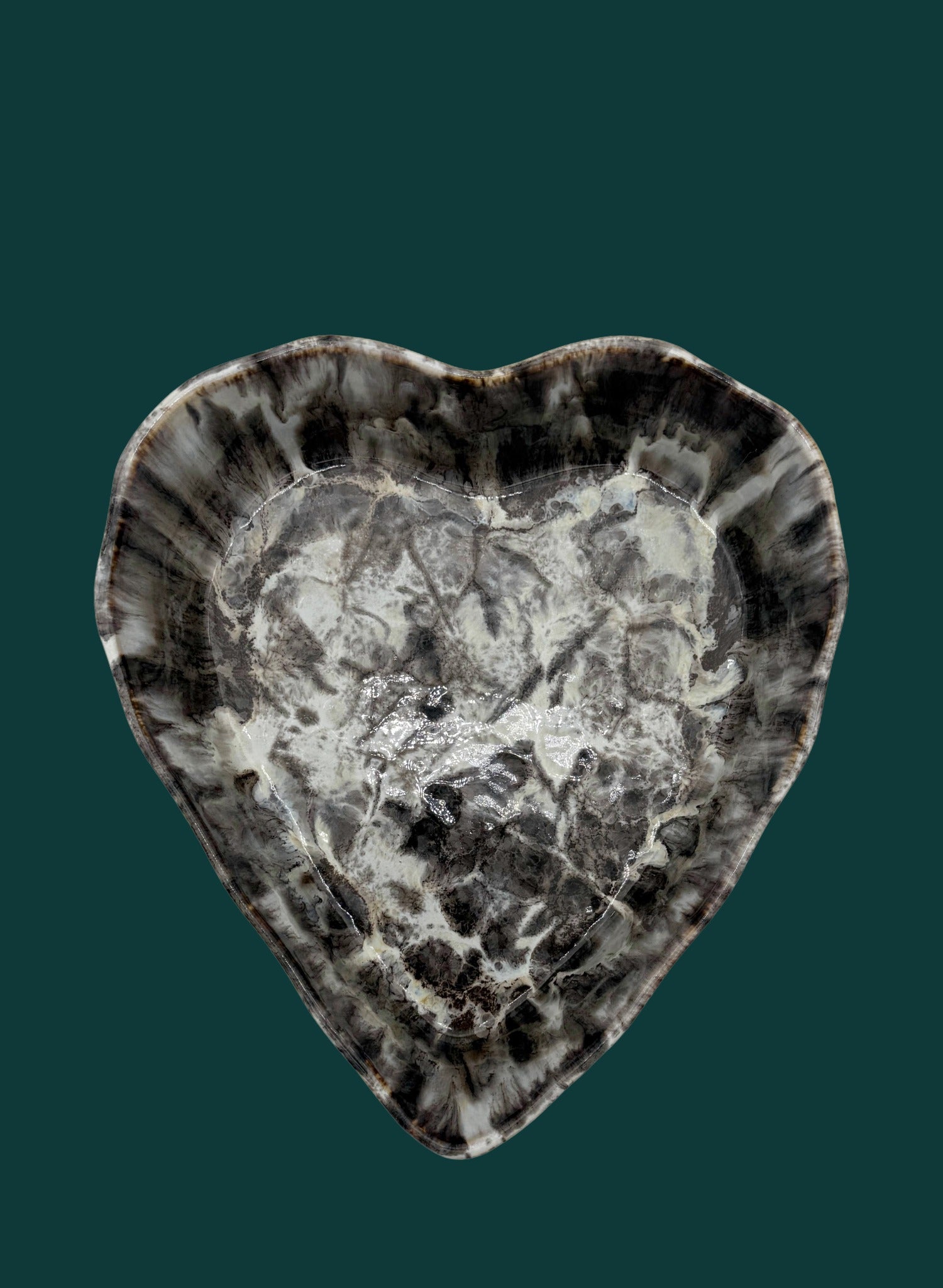 Herzschüssel große Liebe - kokette Marmorette