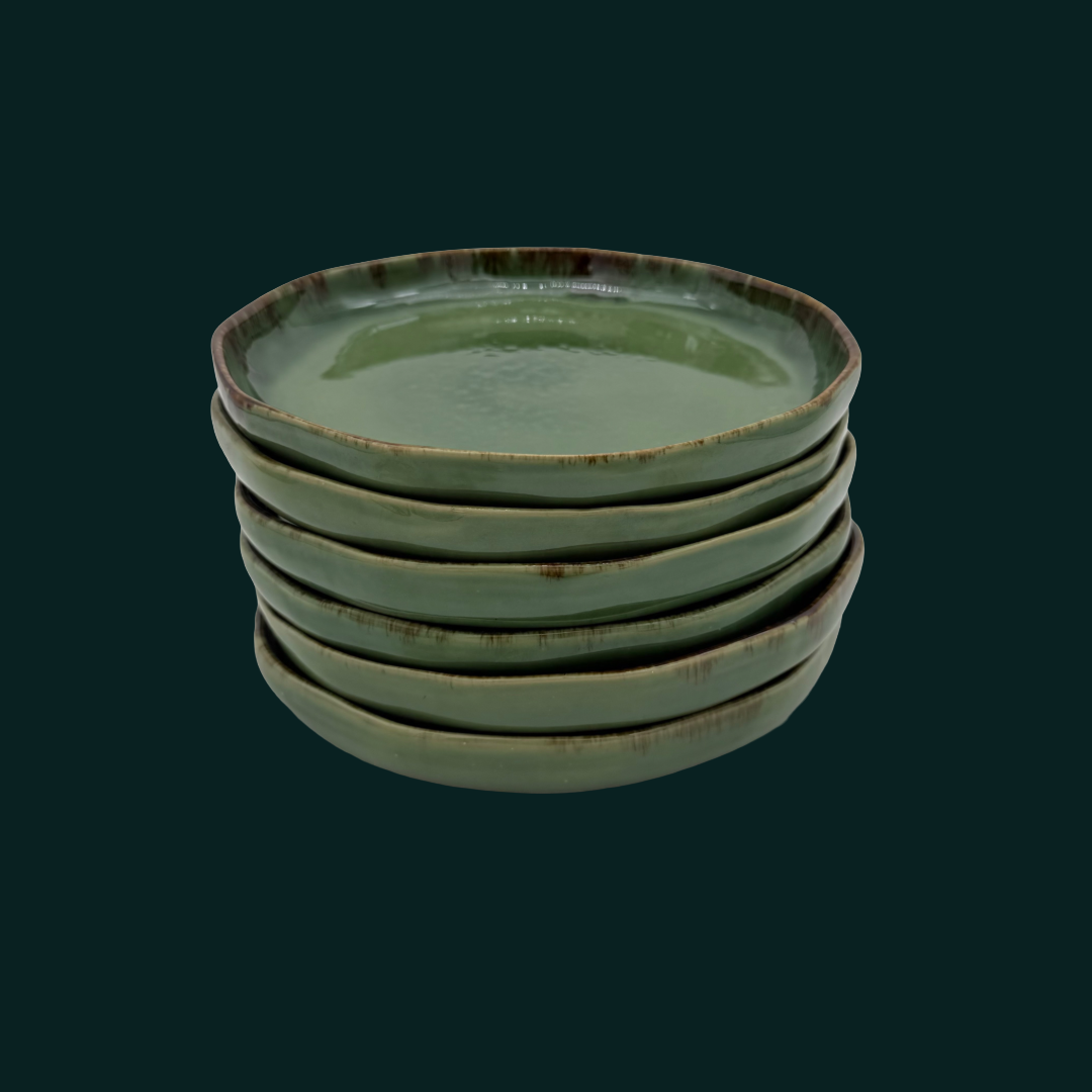 6-er Set Teller Karlchen - Grüne Gundi