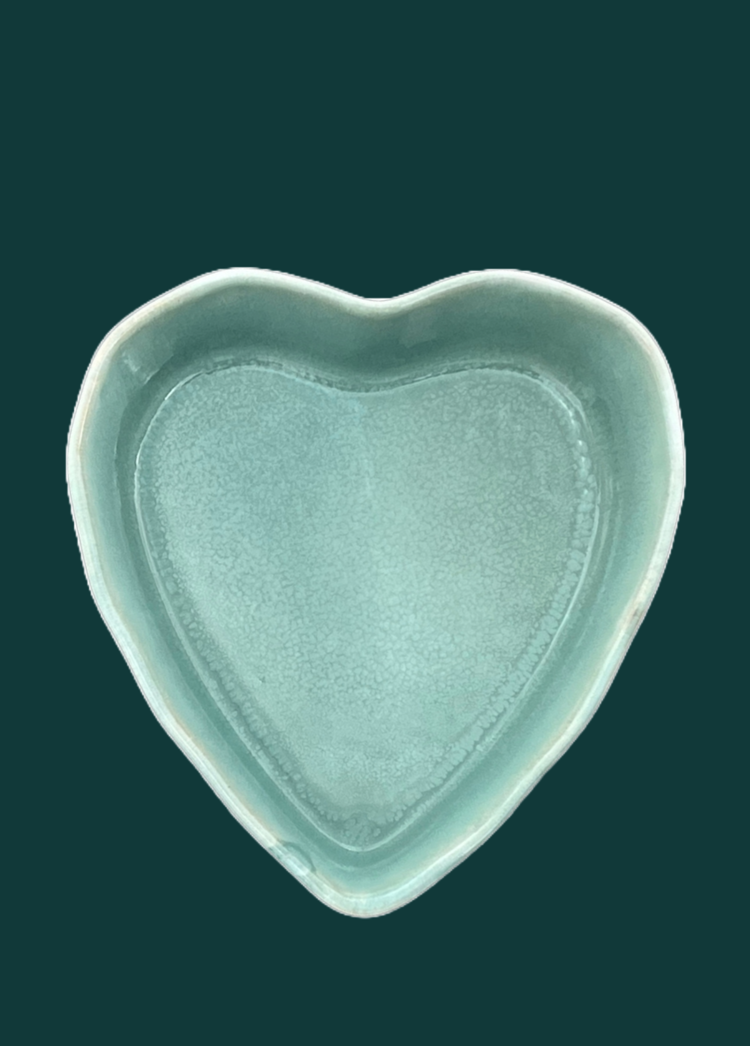 Herzschüssel große Liebe - Immergrün mit Backmischung Lisara Vitalbrot