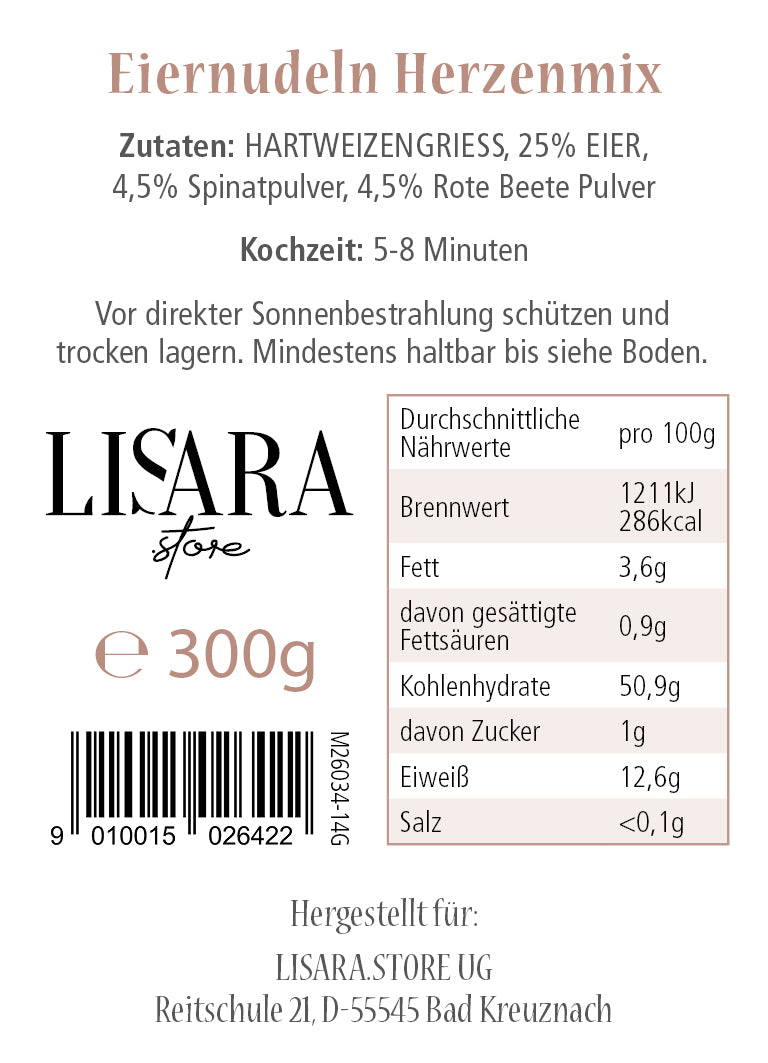 Herzschüssel kleine Liebe - Frau Holle mit Herznudeln und Pesto Rosso