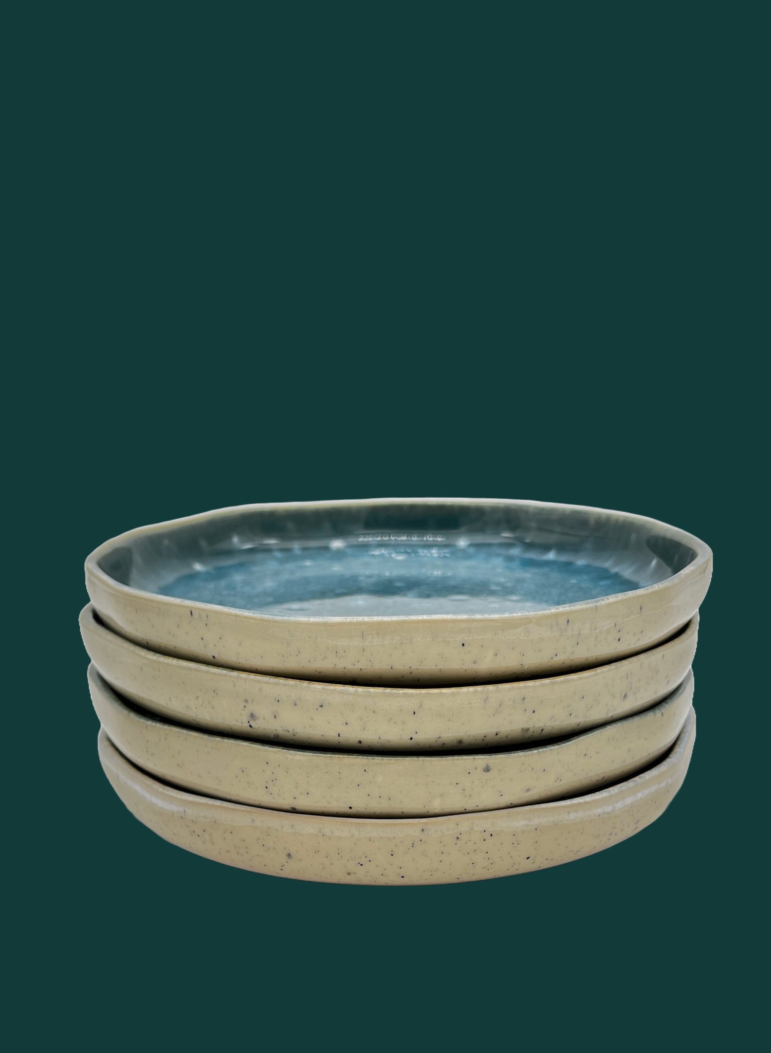 4-er Set Teller Karlchen - Aqua